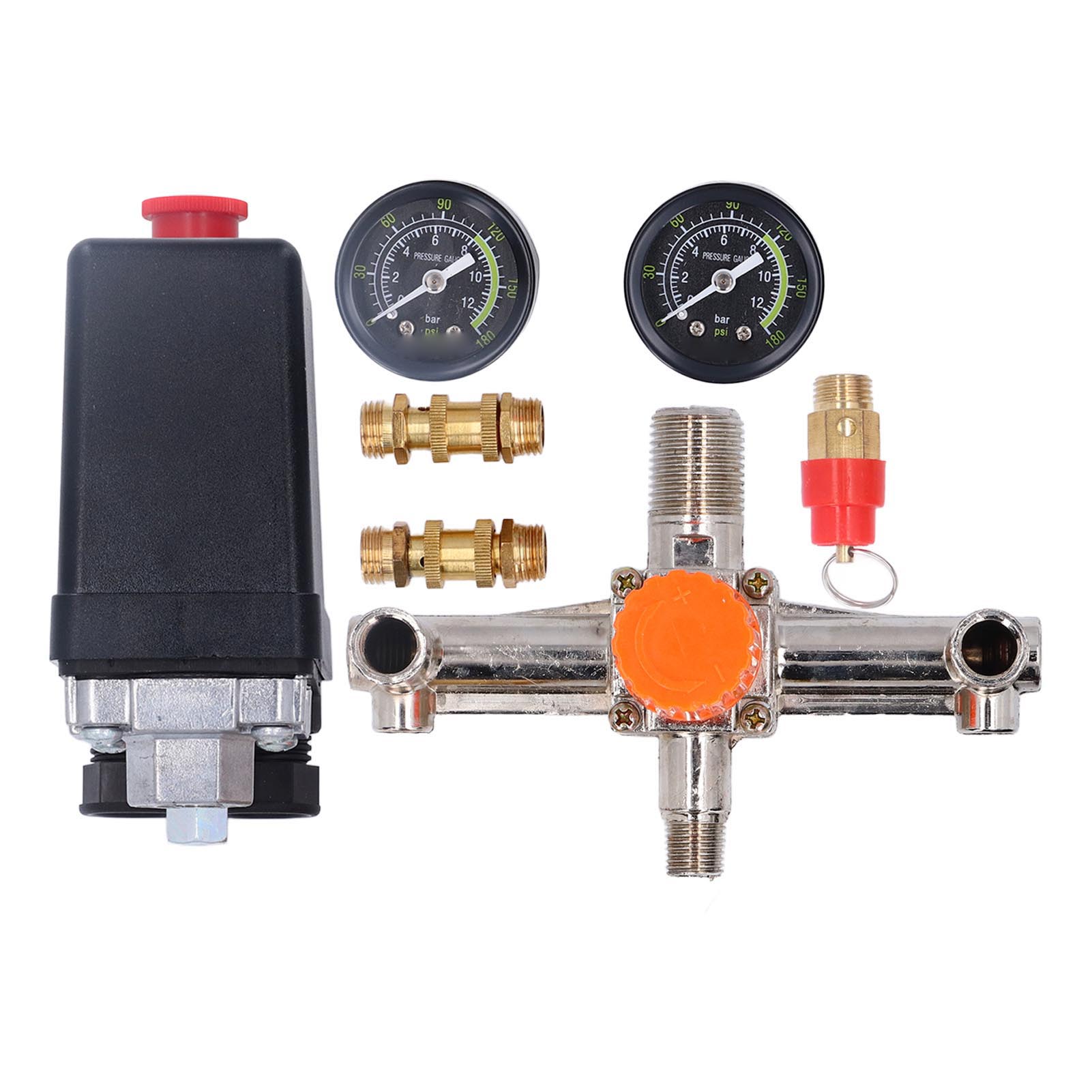 Air Compressor Pressure Switch Control Valve 175PSI Air Compressor Switch with Control Valve and
Air Compressor Pressure Switch Control Valve 175PSI Air Compressor Switch with Control Valve and