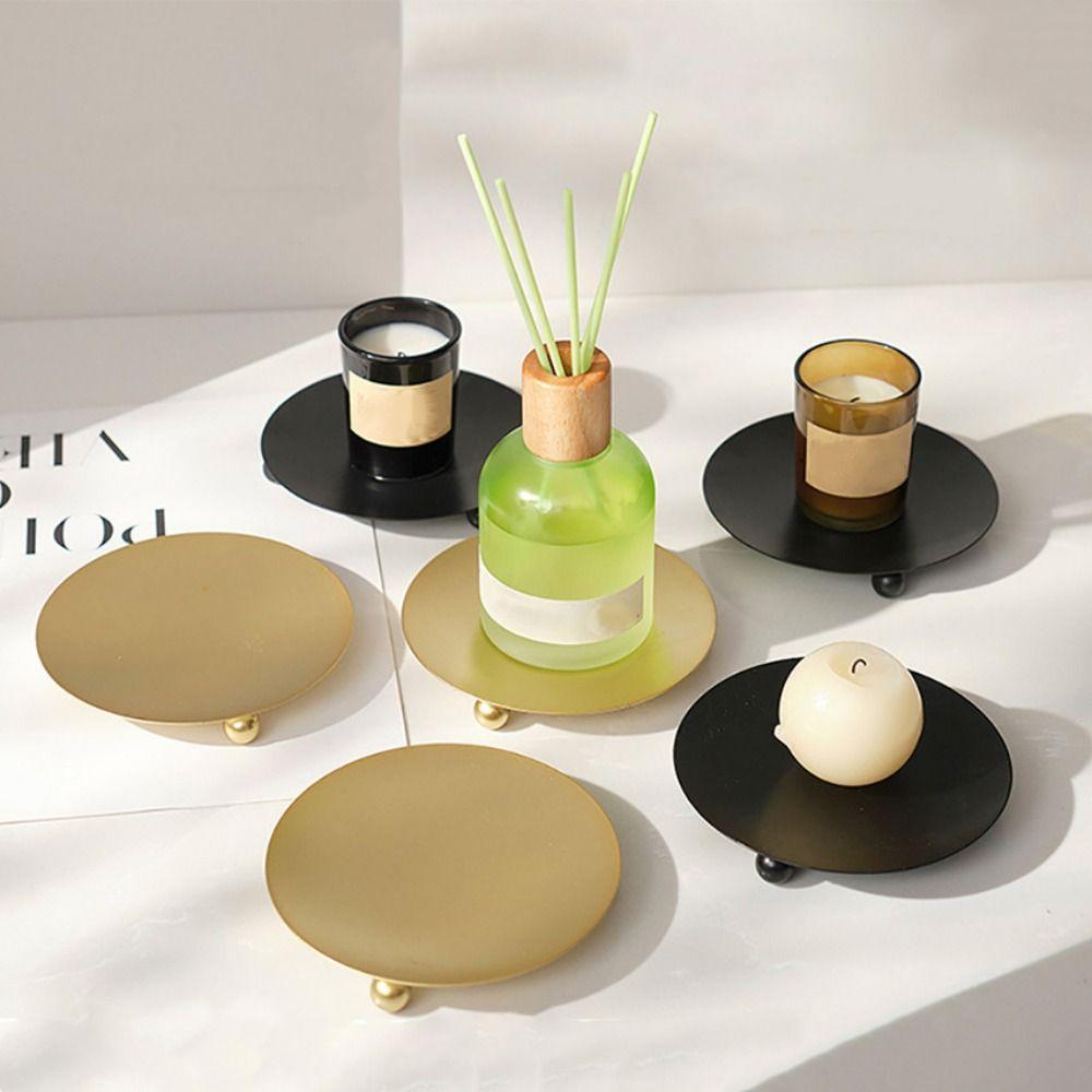 Golden Iron Candle Holder Black Festival Candlestick Holder Creative Pillar Metal Plate for Home 7CM
Golden Iron Candle Holder Black Festival Candlestick Holder Creative Pillar Metal Plate for Home 7CM