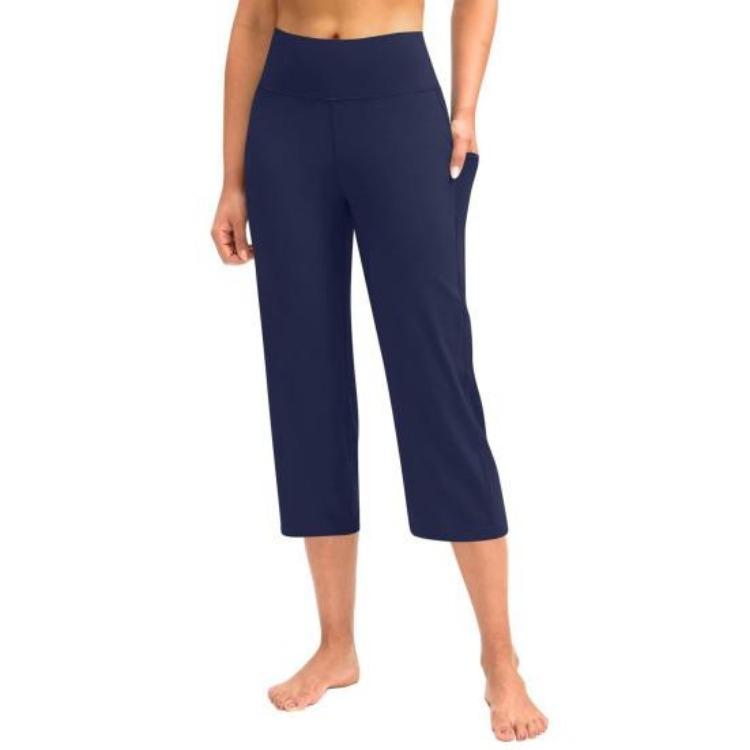 Women High Waist Yoga Pants Cropped Running Training Trousers Solid Color with Pockets Hip Lifting Leisure XXXL темно-синього кольору
Women High Waist Yoga Pants Cropped Running Training Trousers Solid Color with Pockets Hip Lifting Leisure XXXL темно-синього кольору