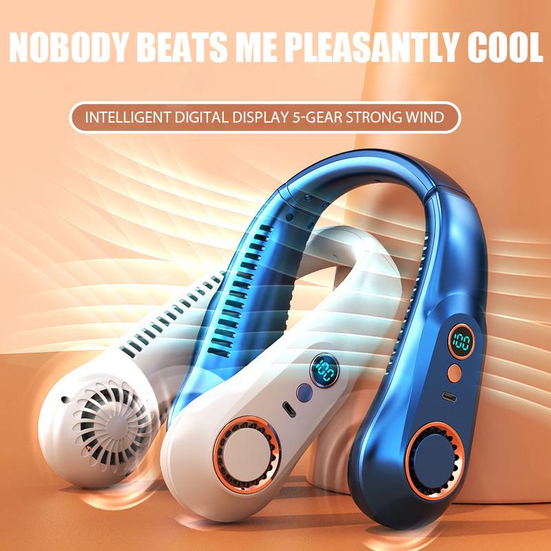 Outdoors Portable Mini Hanging Neck Fan Bladeless Neckband Fan Digital Display Power Air Cooler USB Rechargeable Electric Fans зелёный
Outdoors Portable Mini Hanging Neck Fan Bladeless Neckband Fan Digital Display Power Air Cooler USB Rechargeable Electric Fans зелёный