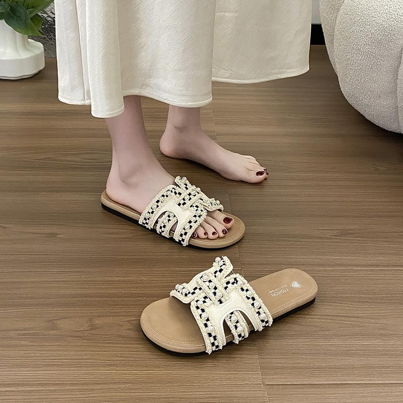 2025 summer new slippers women s square head flat bottom one word pearl casual cool slippers women 40 рожевий
2025 summer new slippers women s square head flat bottom one word pearl casual cool slippers women 40 рожевий