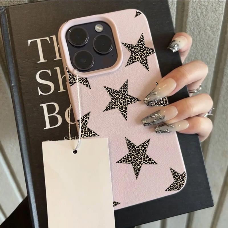 Black Star Leopard Print Lychee Texture Phone Case For iPhone 17 16 15 14 13 12 11 Pro Max 14 15 Plus 17 Air Silicone Soft Cover iPhone 15
Black Star Leopard Print Lychee Texture Phone Case For iPhone 17 16 15 14 13 12 11 Pro Max 14 15 Plus 17 Air Silicone Soft Cover iPhone 15