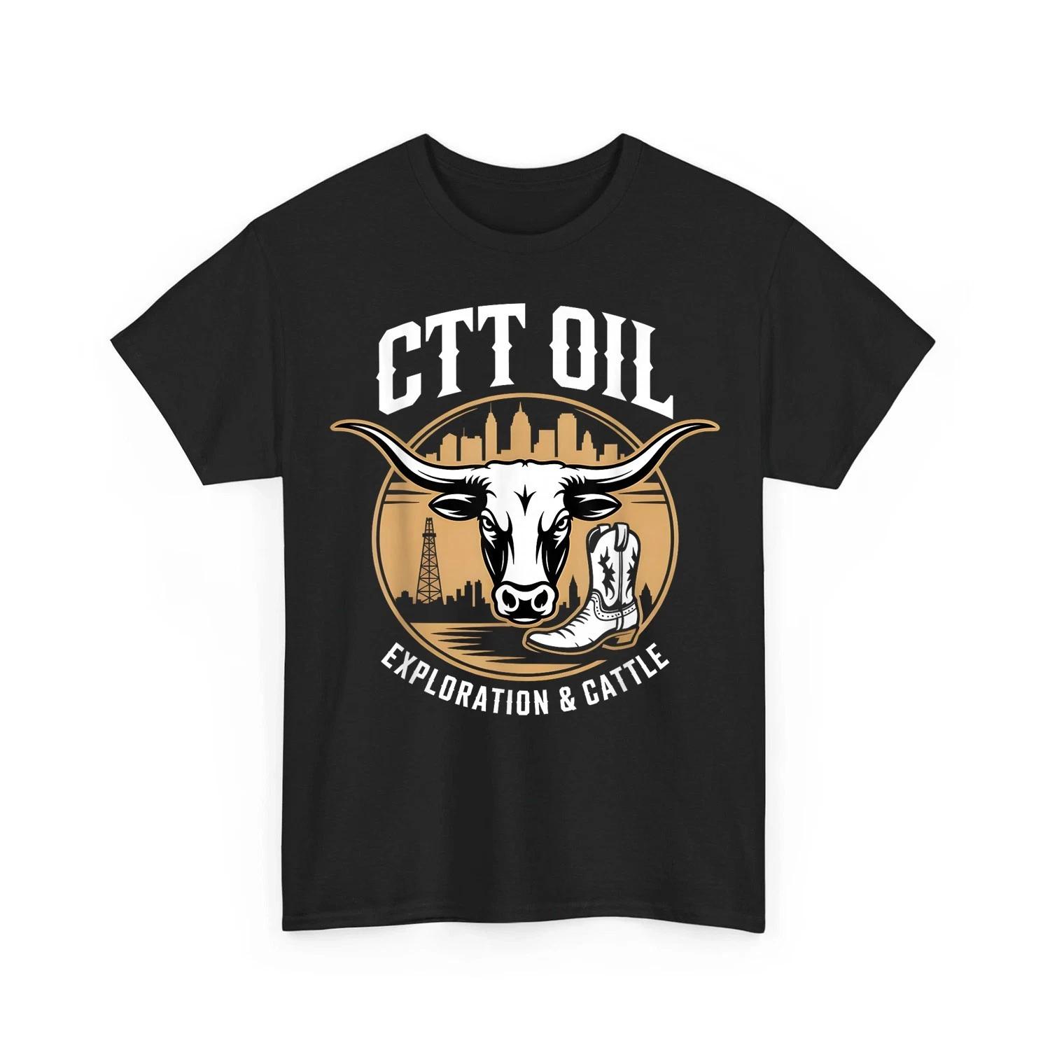 CTT Oil Exploration & Cattle Company Texas Retro Unisex 100% Cotton T-shirt Mens Tees Top 4XL
CTT Oil Exploration & Cattle Company Texas Retro Unisex 100% Cotton T-shirt Mens Tees Top 4XL