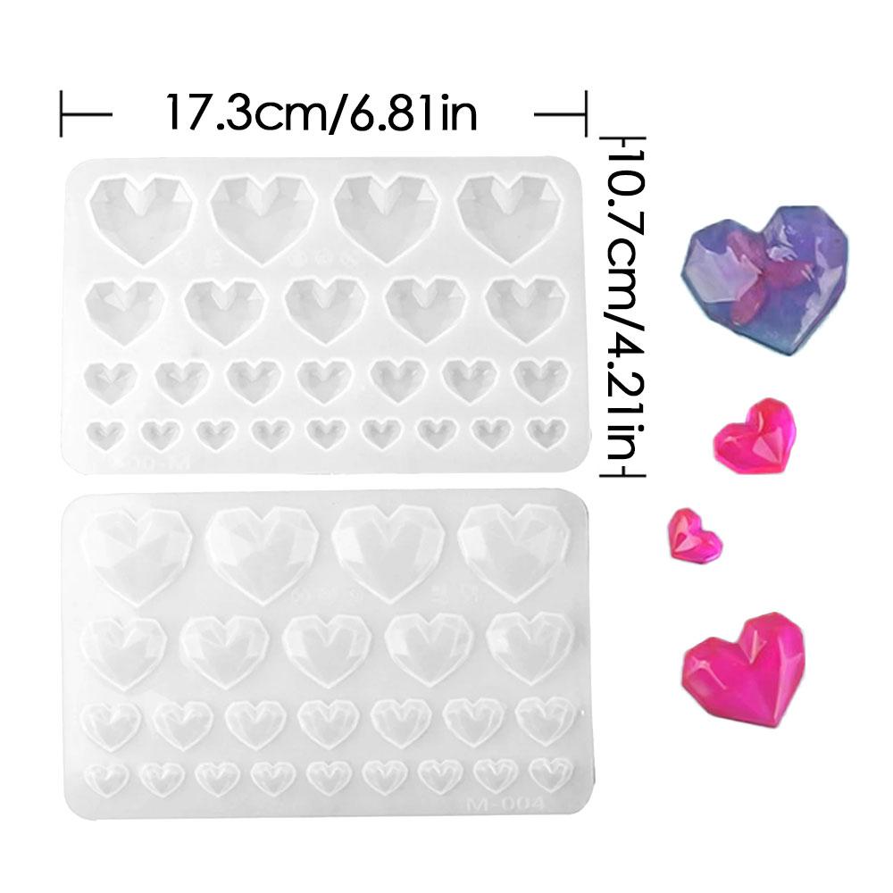 Силиконовая форма для свечи «Любовь» с несколькими отверстиями, персиковое сердце, инструмент для изготовления мыла из смолы, форма для капельного клея, украшения, хрустальный декор, подарки на день святого Валентина B