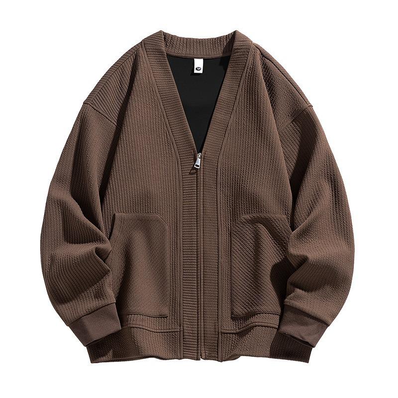 Men s Collarless V-Neck Knitwear Jacket - Casual Autumn/Winter Solid Color Shirt XL хаки
Men s Collarless V-Neck Knitwear Jacket - Casual Autumn/Winter Solid Color Shirt XL хаки