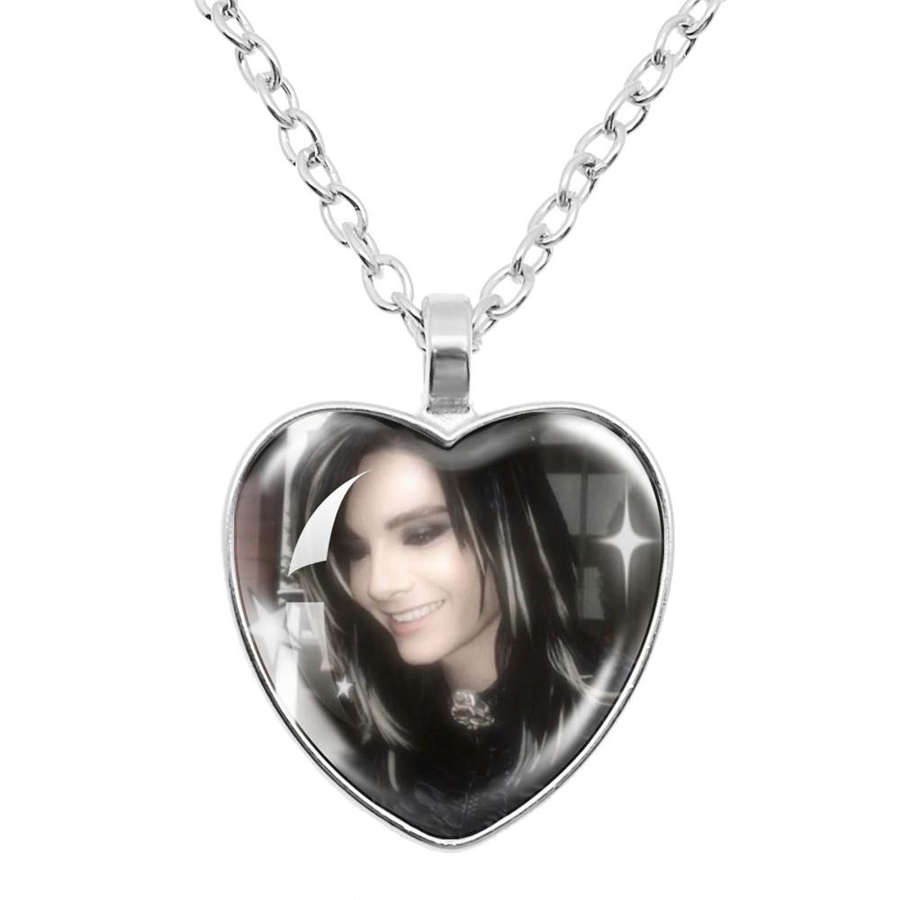 Pop Retro Rock Band Tokio Hotel Glass Heart Shape Pendant Necklace Bill Kaulitz Music Songer Picture Jewelry Charm Fans Gift
Pop Retro Rock Band Tokio Hotel Glass Heart Shape Pendant Necklace Bill Kaulitz Music Songer Picture Jewelry Charm Fans Gift