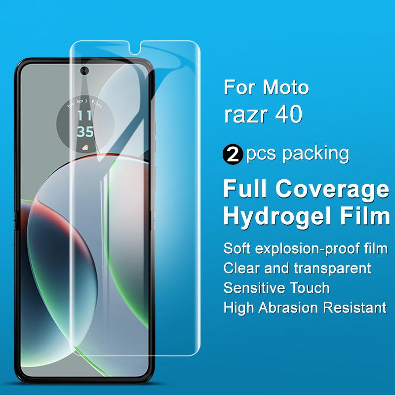 IMAK 2Pcs/Set Hydrogel Film III for Motorola Razr 40 5G Screen Protector HD Transparent Soft TPU Screen Film
IMAK 2Pcs/Set Hydrogel Film III for Motorola Razr 40 5G Screen Protector HD Transparent Soft TPU Screen Film