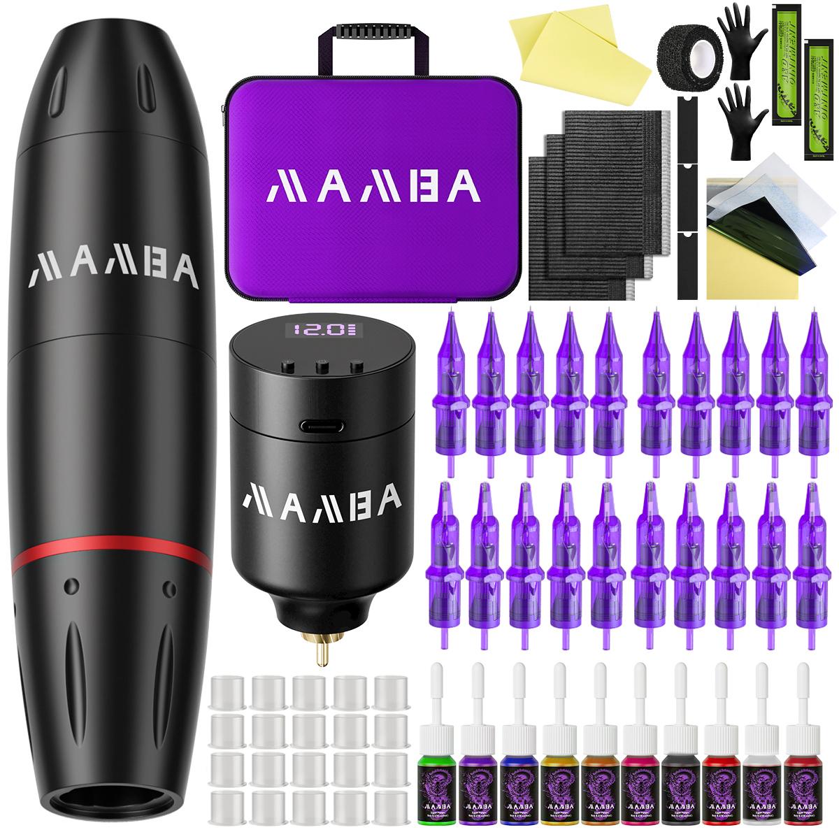 Professional Wireless Tattoo Machine Kit Permanent Makeup Tattoo Kit With 1350mAh MAMBA Tattoo Battery Tattoo Ink Tattoo Needle
Professional Wireless Tattoo Machine Kit Permanent Makeup Tattoo Kit With 1350mAh MAMBA Tattoo Battery Tattoo Ink Tattoo Needle