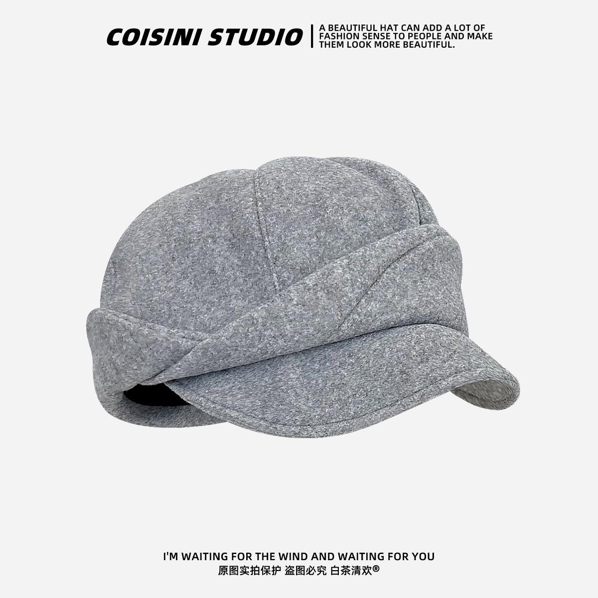 Korean Ins Wool Blend Baker Boy Hat | Slouchy Soft Brim Beret | Unisex Autumn Winter Luxury Versatile 56-58CM темно-сірий
Korean Ins Wool Blend Baker Boy Hat | Slouchy Soft Brim Beret | Unisex Autumn Winter Luxury Versatile 56-58CM темно-сірий