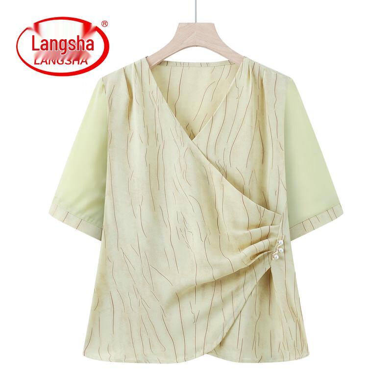 LangSha Women s Striped V-Neck Summer Blouse 3XL
LangSha Women s Striped V-Neck Summer Blouse 3XL
