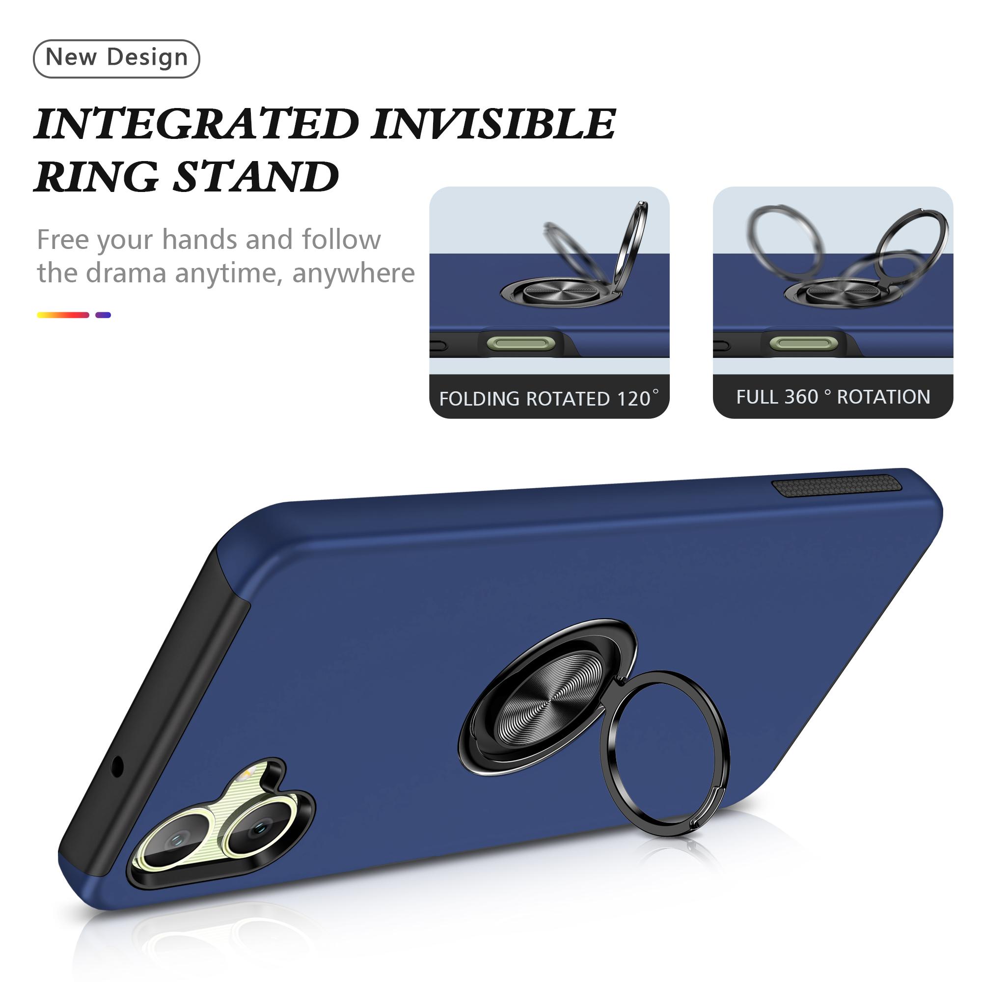 For Samsung Galaxy A06 4G Case PC+TPU Phone Cover with Rotatable Ring Holder Purple
For Samsung Galaxy A06 4G Case PC+TPU Phone Cover with Rotatable Ring Holder Purple