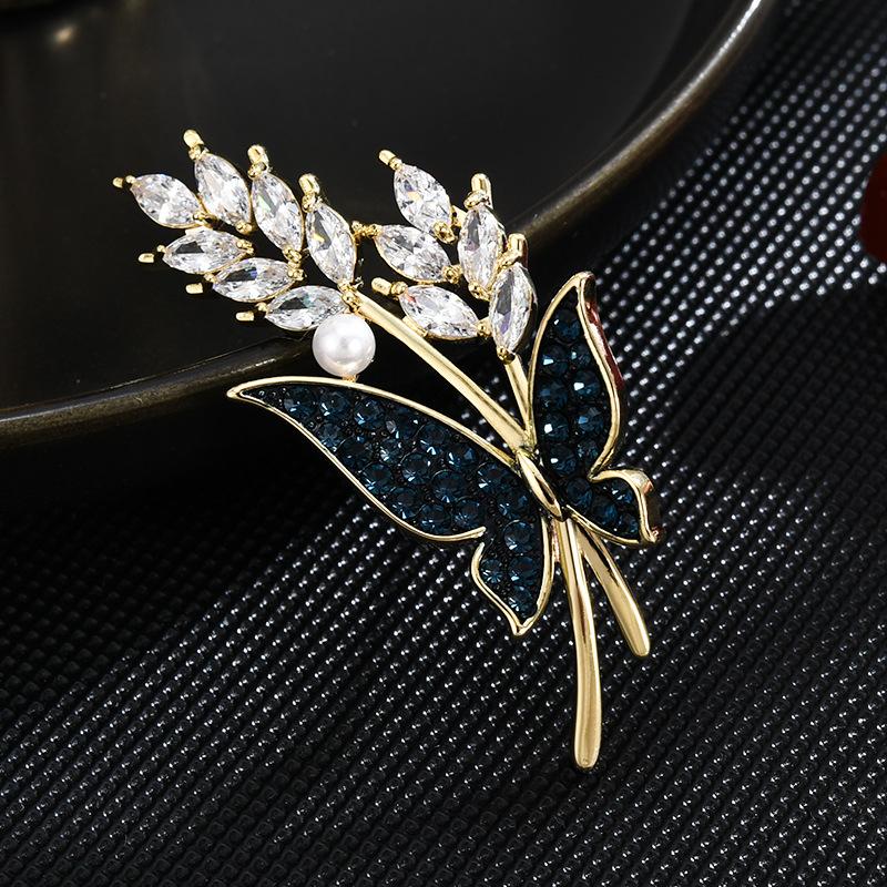 Jewelry Zircon Micro Inlaid Wheat Ear Fashion Design Women s Light Luxury Brooch Butterfly Clothing Accessories Party Gifts
Jewelry Zircon Micro Inlaid Wheat Ear Fashion Design Women s Light Luxury Brooch Butterfly Clothing Accessories Party Gifts