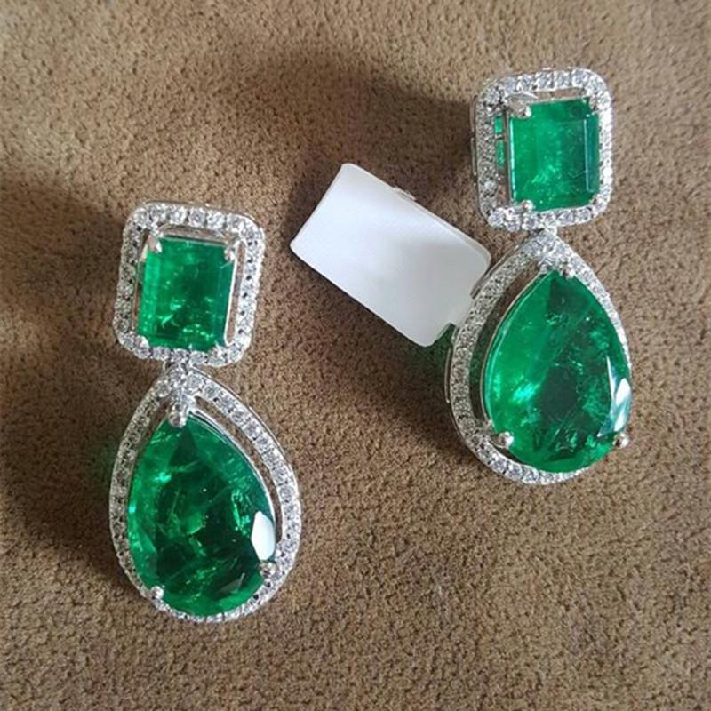 Huitan Luxury Copper Color White/Green CZ Dangle Earrings Engagement Wedding Accessories Women High Quality Copper Color Zircon
Huitan Luxury Copper Color White/Green CZ Dangle Earrings Engagement Wedding Accessories Women High Quality Copper Color Zircon
