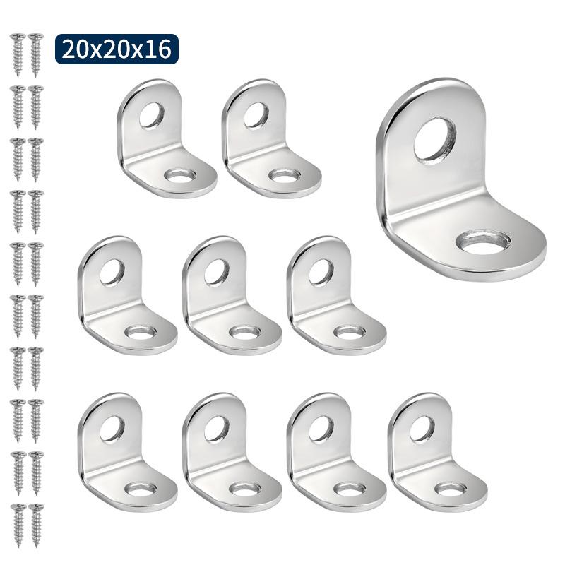 20/10Pcs 10Pcs L Angle Bracket Stainless Steel Right Shelf Support Shape Bracket Furniture L Corner Bracket 10pcs 20X20
20/10Pcs 10Pcs L Angle Bracket Stainless Steel Right Shelf Support Shape Bracket Furniture L Corner Bracket 10pcs 20X20