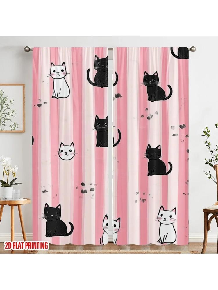 Plane Printing Curtains Feline Stripes Polyester Without Rod Gifts Ldeal Bedroom Office Kitchen Living Minimalist Made Of Sleeping Area Window W100*H70(CM)-Rod Pocket&2PCS
Plane Printing Curtains Feline Stripes Polyester Without Rod Gifts Ldeal Bedroom Office Kitchen Living Minimalist Made Of Sleeping Area Window W100*H70(CM)-Rod Pocket&2PCS