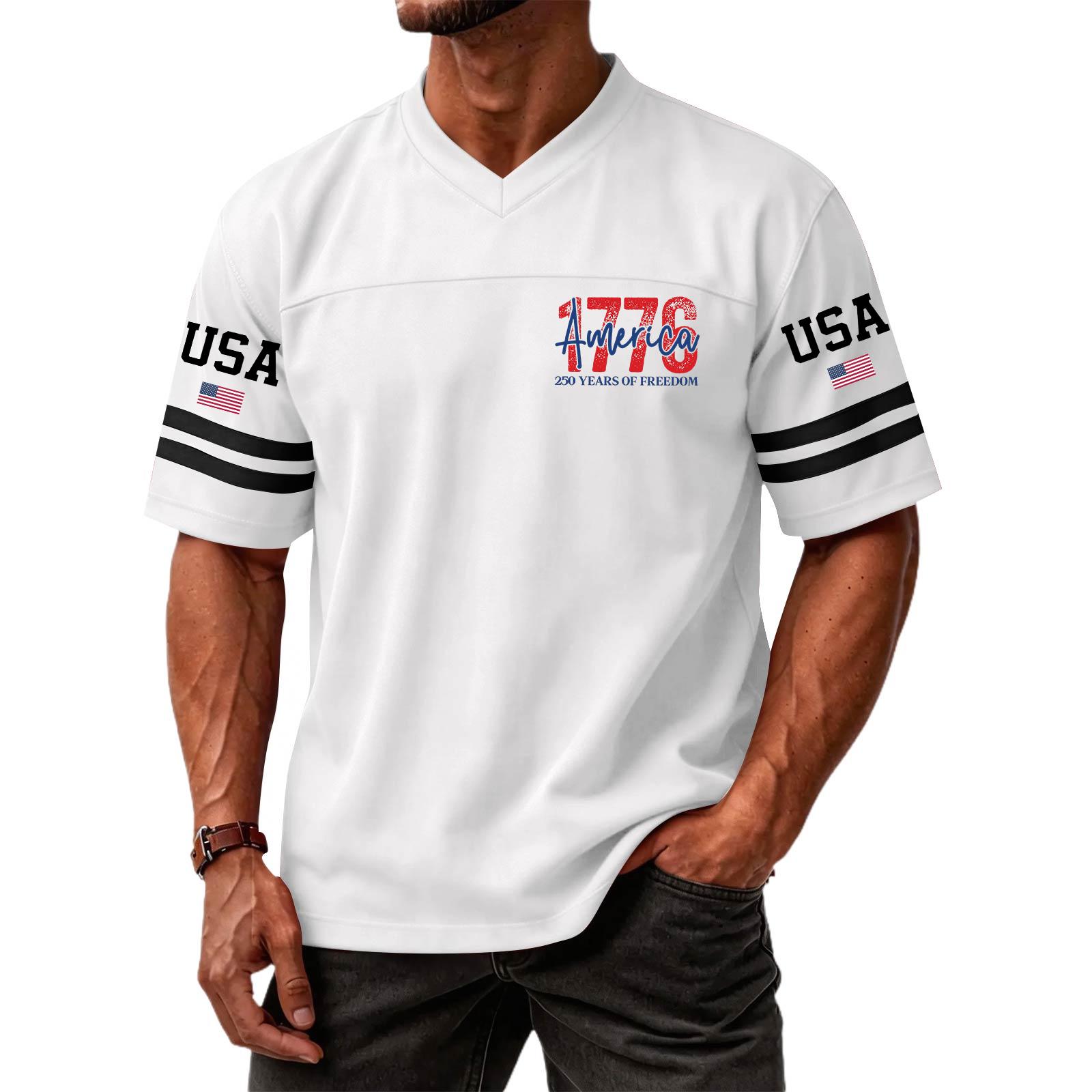 Men s Casual Fashion V-Neck Independence Day Print Short Sleeve Sports T-Shirt Top XL білий
Men s Casual Fashion V-Neck Independence Day Print Short Sleeve Sports T-Shirt Top XL білий