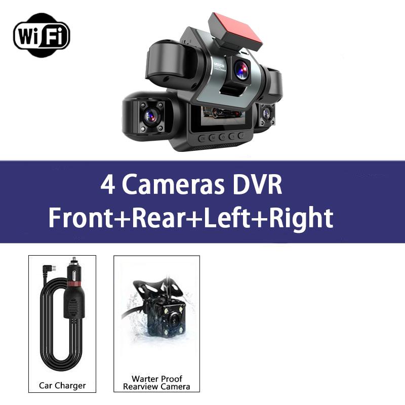 360° 4 Cameras Dash Cam Car DVR WiFi HD 1080P Video Recorder 4 Channel Front Rear View Night Vision Black Box DVR For Vehicle None
360° 4 Cameras Dash Cam Car DVR WiFi HD 1080P Video Recorder 4 Channel Front Rear View Night Vision Black Box DVR For Vehicle None