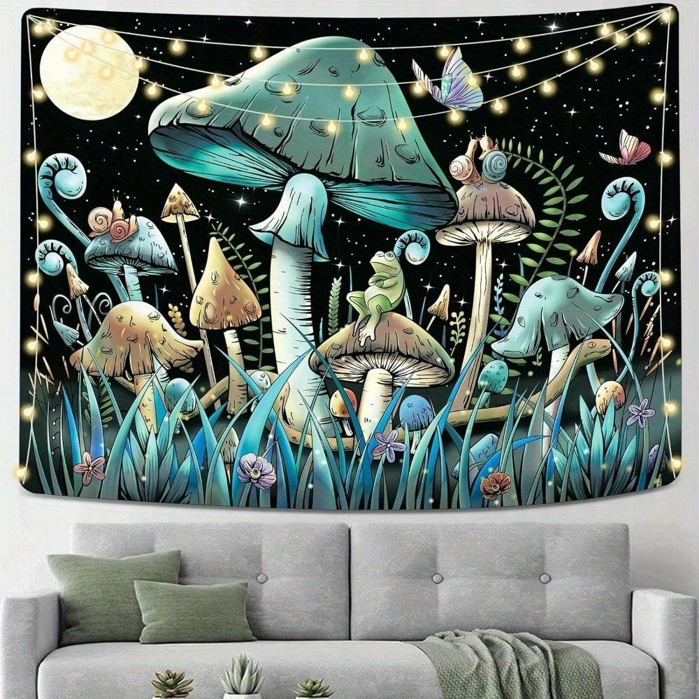 1pc Mushroom Tapestry Frog Wall Hanging Cottagecore Fairycore Decor for Bedroom Living Room Back-to-school season Autumn gifts 70x100CM
1pc Mushroom Tapestry Frog Wall Hanging Cottagecore Fairycore Decor for Bedroom Living Room Back-to-school season Autumn gifts 70x100CM
