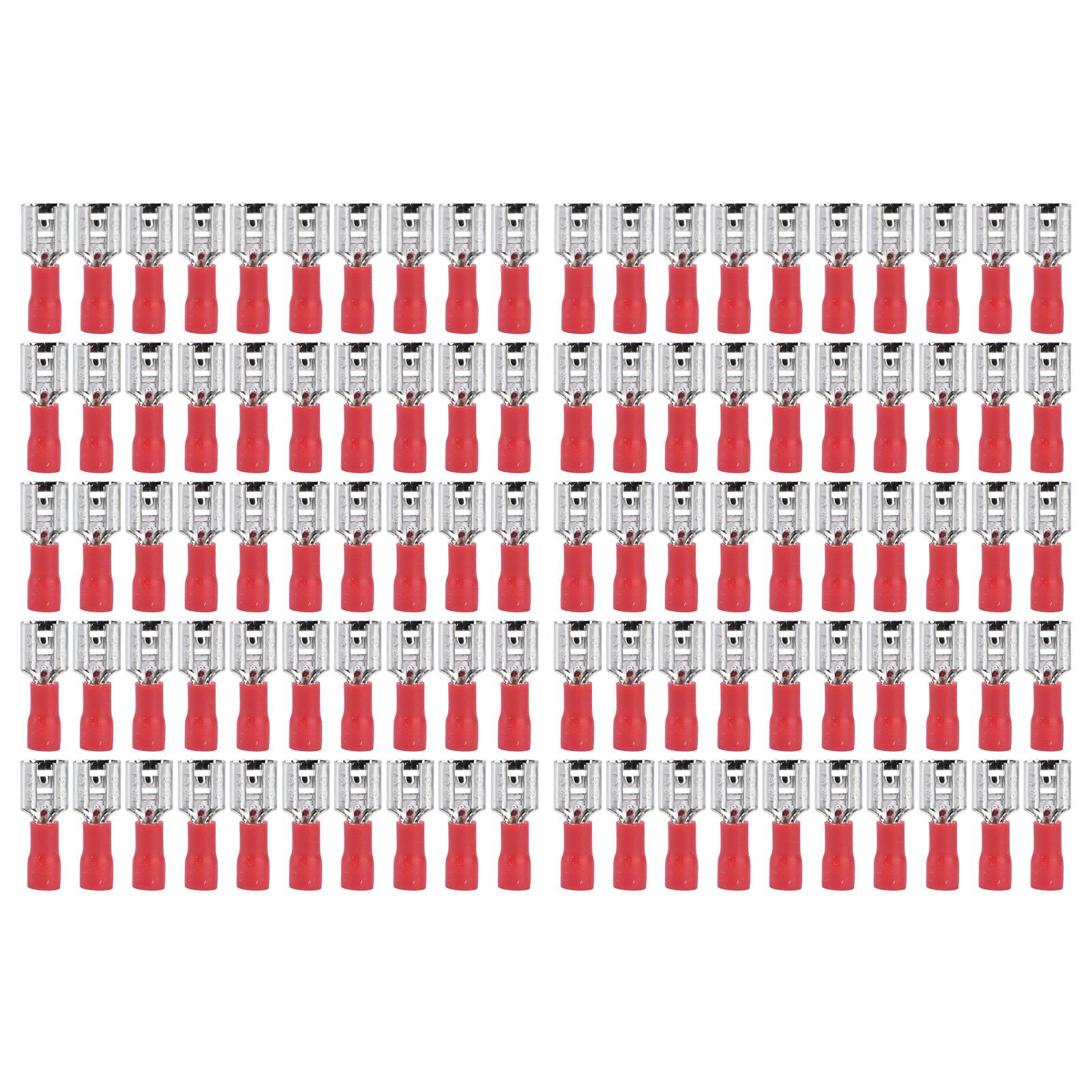 100Pcs Insulated Spade Wire Connector Copper PVC Electrical Crimp Terminal for Household
100Pcs Insulated Spade Wire Connector Copper PVC Electrical Crimp Terminal for Household