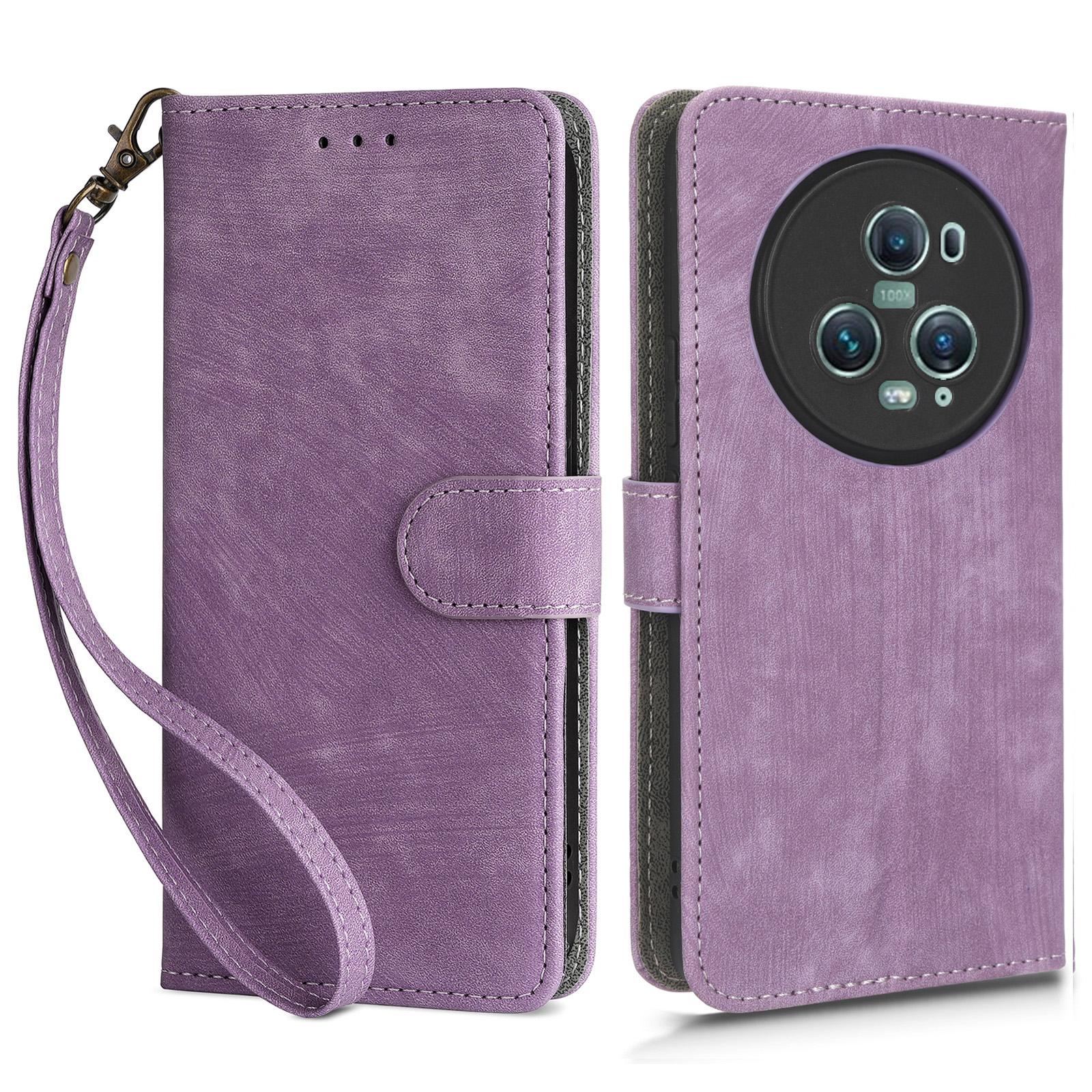 For Honor Magic5 Pro Phone Wallet Case RFID Blocking PU Leather Stand Phone Cover with Strap Purple
For Honor Magic5 Pro Phone Wallet Case RFID Blocking PU Leather Stand Phone Cover with Strap Purple