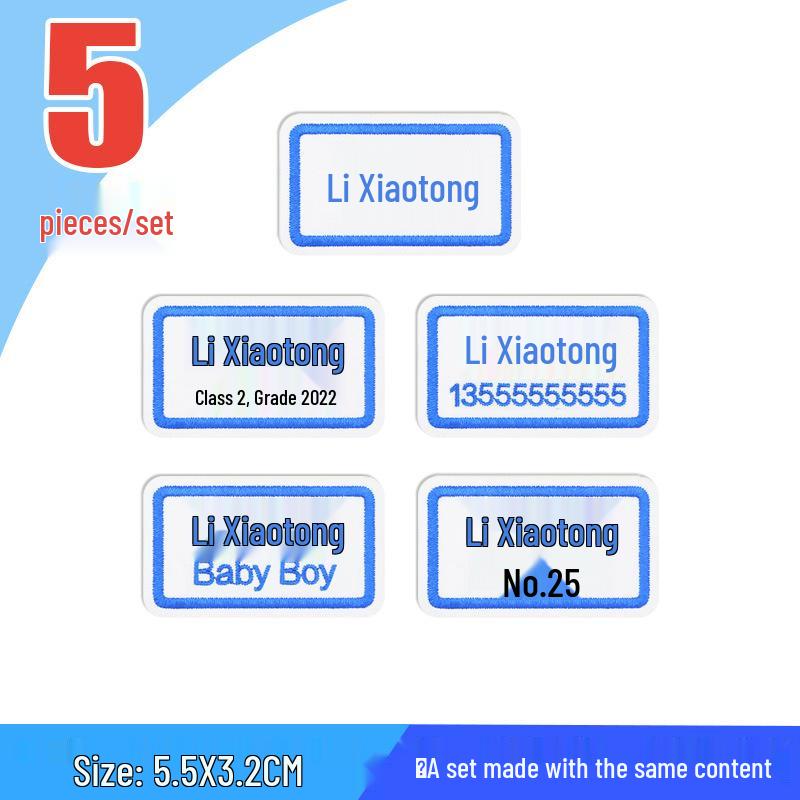 Waterproof Sew-on Name Stickers for Primary School and Kindergarten Uniforms
Waterproof Sew-on Name Stickers for Primary School and Kindergarten Uniforms