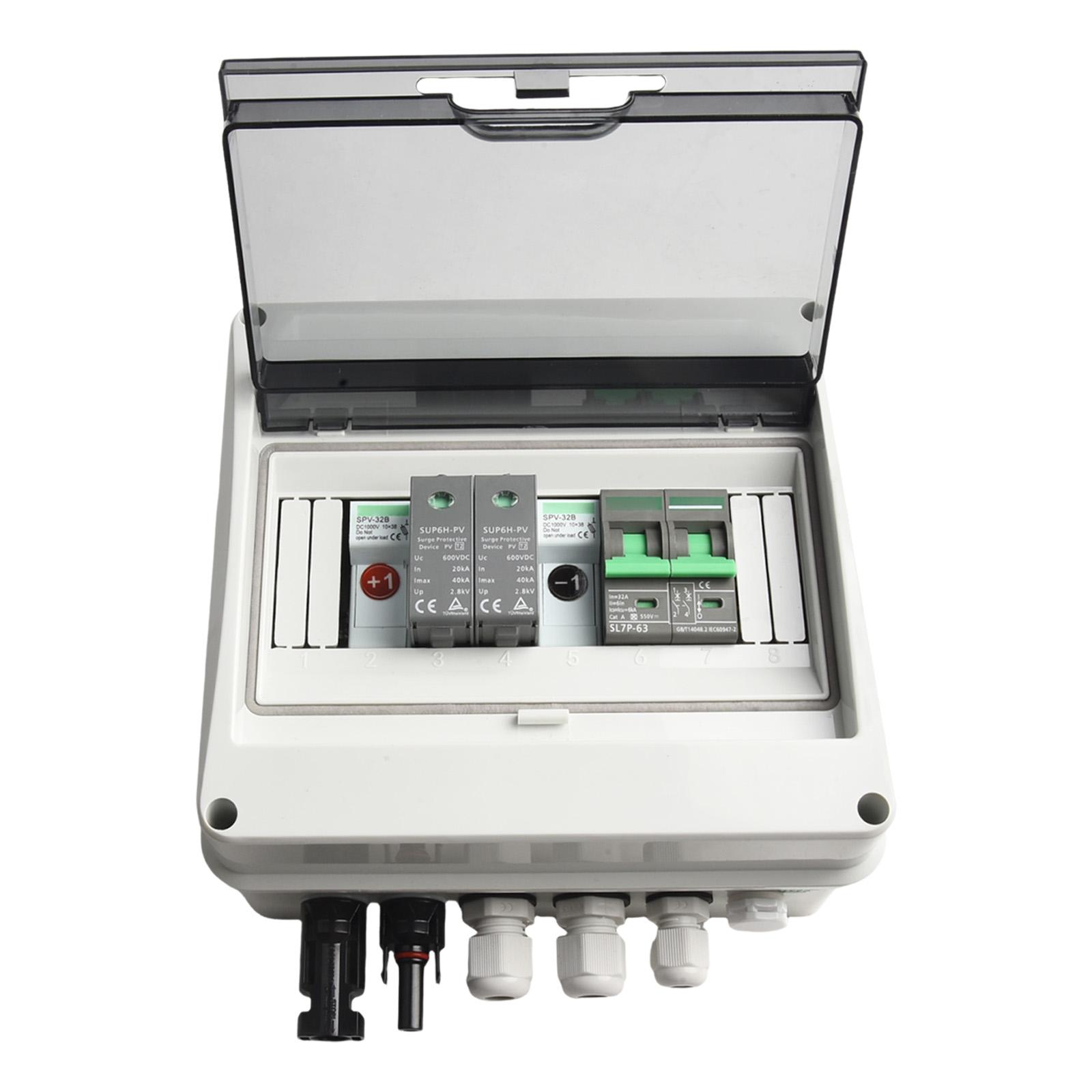 DC Fuse PV Combiner Box IP65 Protection Replacement Waterproof 1 In 1 Out 200*150*95mm for PV stations Brand New CHINA
DC Fuse PV Combiner Box IP65 Protection Replacement Waterproof 1 In 1 Out 200*150*95mm for PV stations Brand New CHINA