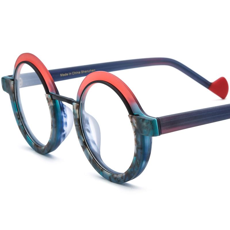 Unisex Multi-color Patchwork Round Eyeglass Frame with Anti-blue Light & Myopia Options
Unisex Multi-color Patchwork Round Eyeglass Frame with Anti-blue Light & Myopia Options