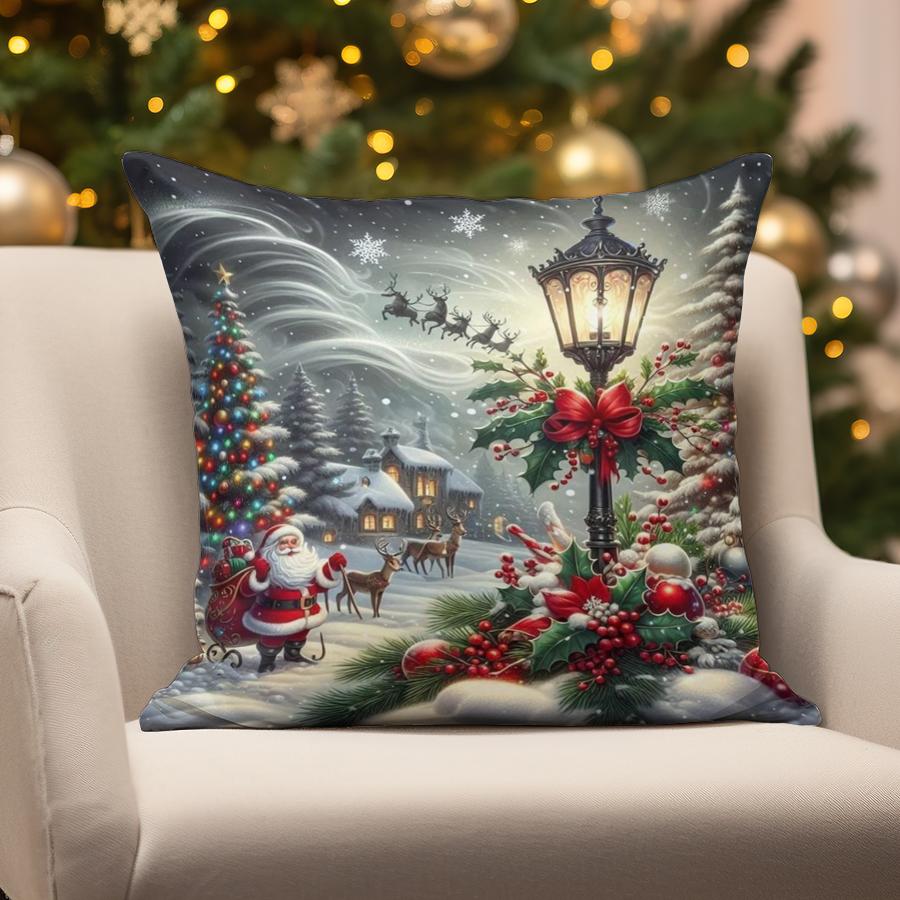 Home Decor Christmas Snowman & Bear Pillow Suitable For Sofa Bedroom Car Pillow Cover Cushion Rectangular Back Cushion 16x16Inch
Home Decor Christmas Snowman & Bear Pillow Suitable For Sofa Bedroom Car Pillow Cover Cushion Rectangular Back Cushion 16x16Inch