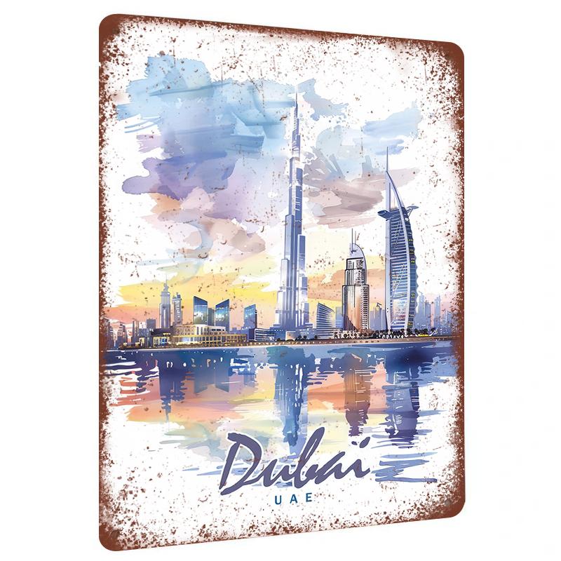 Dubai Skyline Watercolor Metal Wall Art UAE Landmark Painting Home Decor for Living Room Office 20x30cm(7.8x11.8inch)
Dubai Skyline Watercolor Metal Wall Art UAE Landmark Painting Home Decor for Living Room Office 20x30cm(7.8x11.8inch)