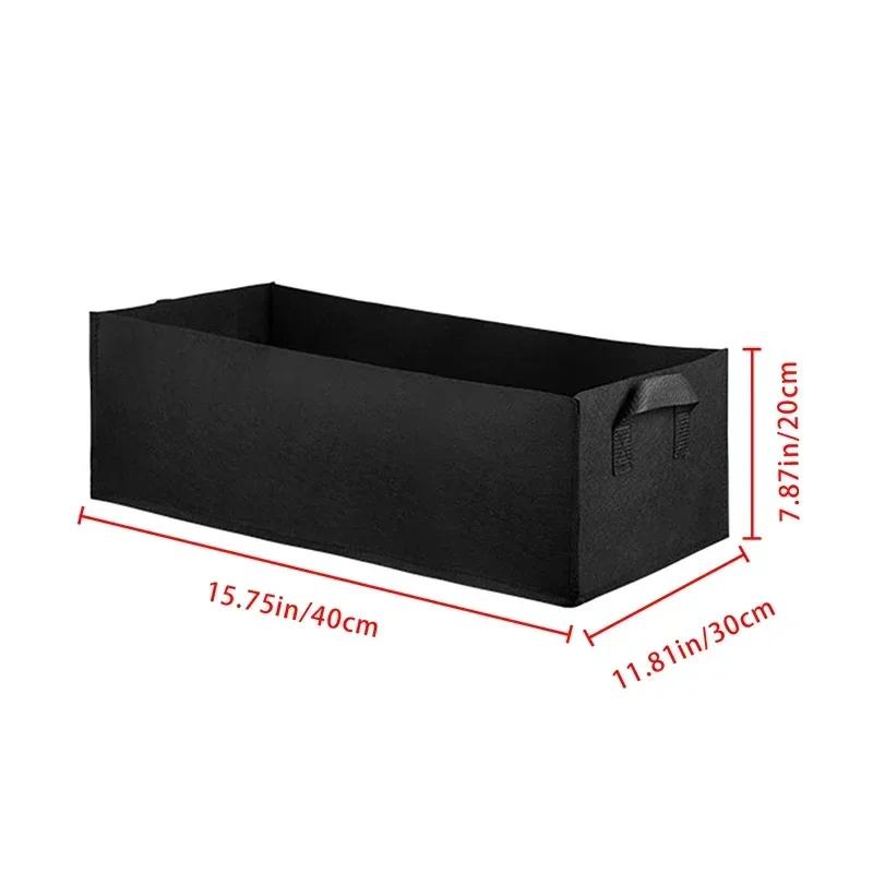 Multi-Sizes Reusable Felt Grow Bag Rectangle Garden Bed Planting Bag Flower Vegetable Nursery Pot Container Courtyard Decor
Multi-Sizes Reusable Felt Grow Bag Rectangle Garden Bed Planting Bag Flower Vegetable Nursery Pot Container Courtyard Decor