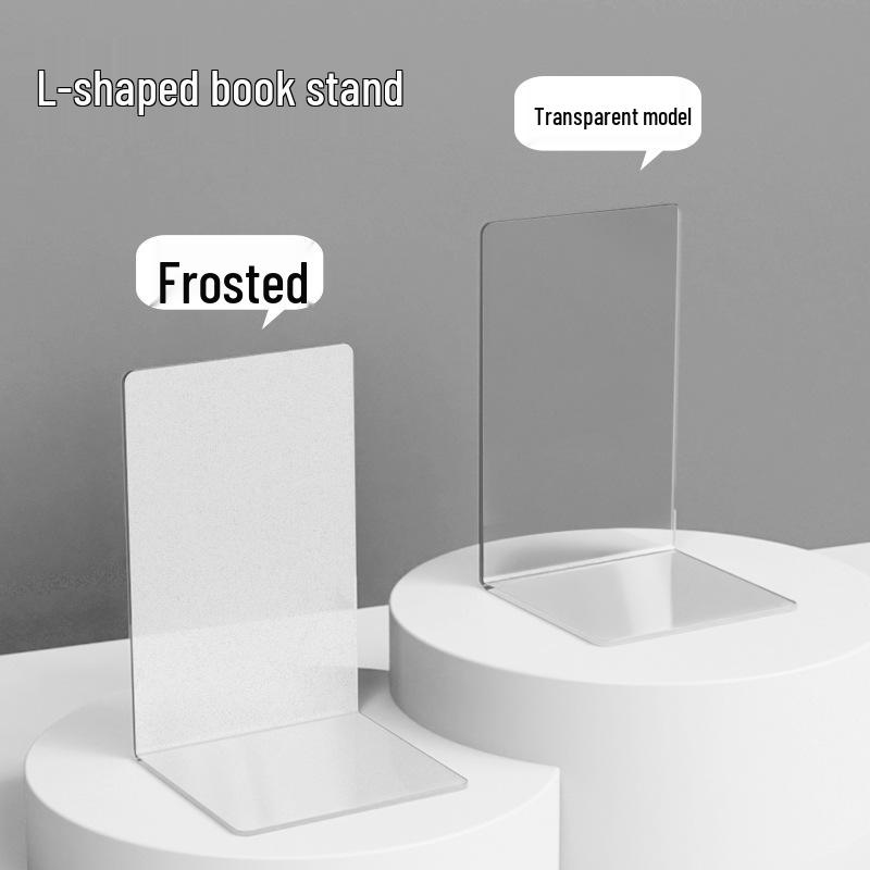 Acrylic Frosted L-Shaped Vertical Bookend for Books, Files, and Notebooks Frosted
Acrylic Frosted L-Shaped Vertical Bookend for Books, Files, and Notebooks Frosted