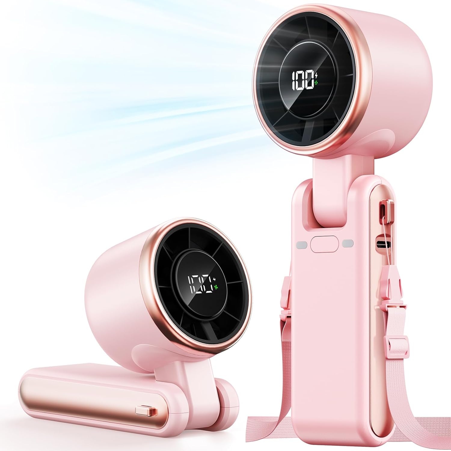 Mini High-speed Handheld Fan Usb Charging Digital Display Portable Desktop Folding Hanging Camping Violent Turbo Fan Other
Mini High-speed Handheld Fan Usb Charging Digital Display Portable Desktop Folding Hanging Camping Violent Turbo Fan Other