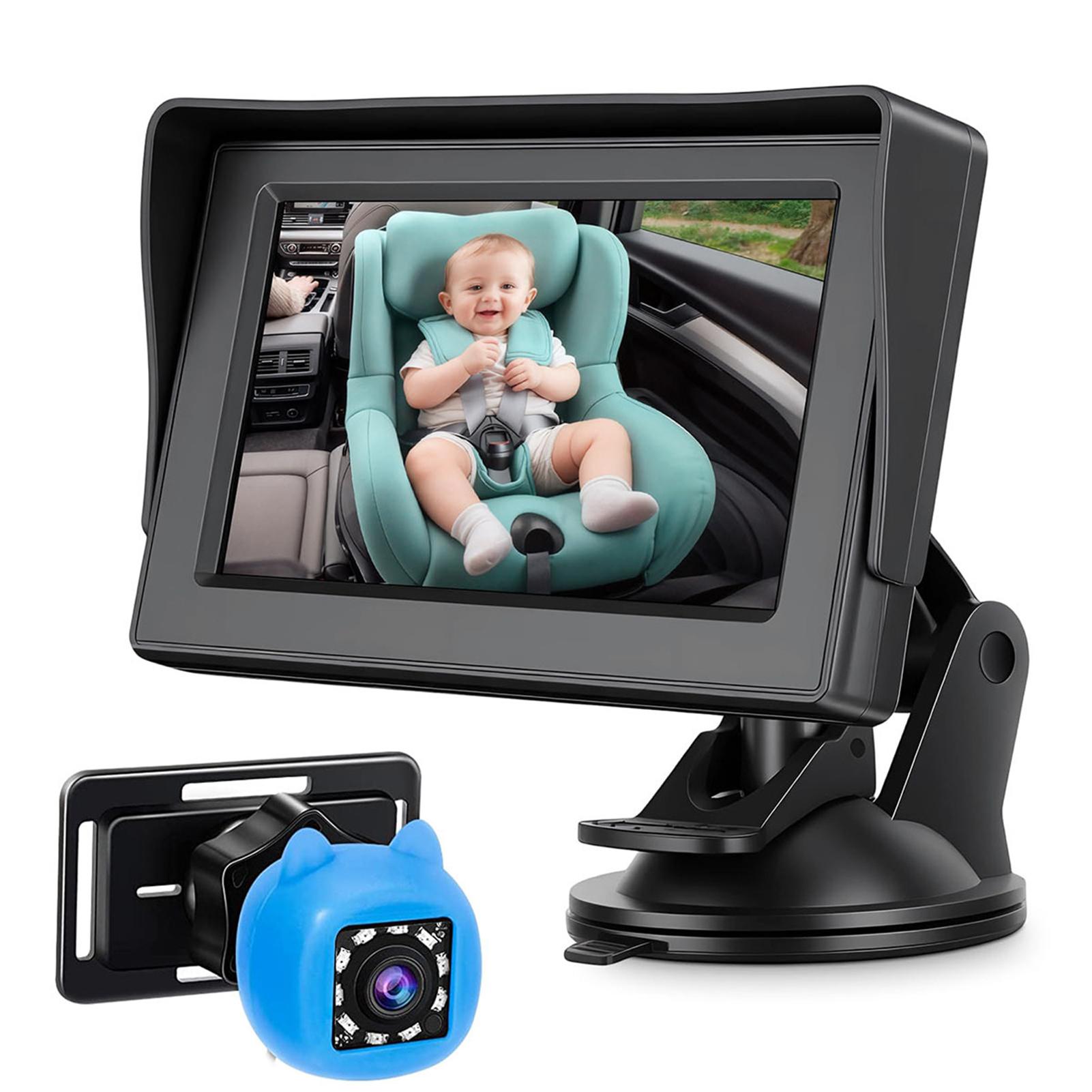 Baby Car Camera, 4.3 Baby Monitor with Night , 150 degrees Wide Viewing Angle, 360 degrees Rotation Rear Facing Seat Mirror for Infants Kids
Baby Car Camera, 4.3 Baby Monitor with Night , 150 degrees Wide Viewing Angle, 360 degrees Rotation Rear Facing Seat Mirror for Infants Kids