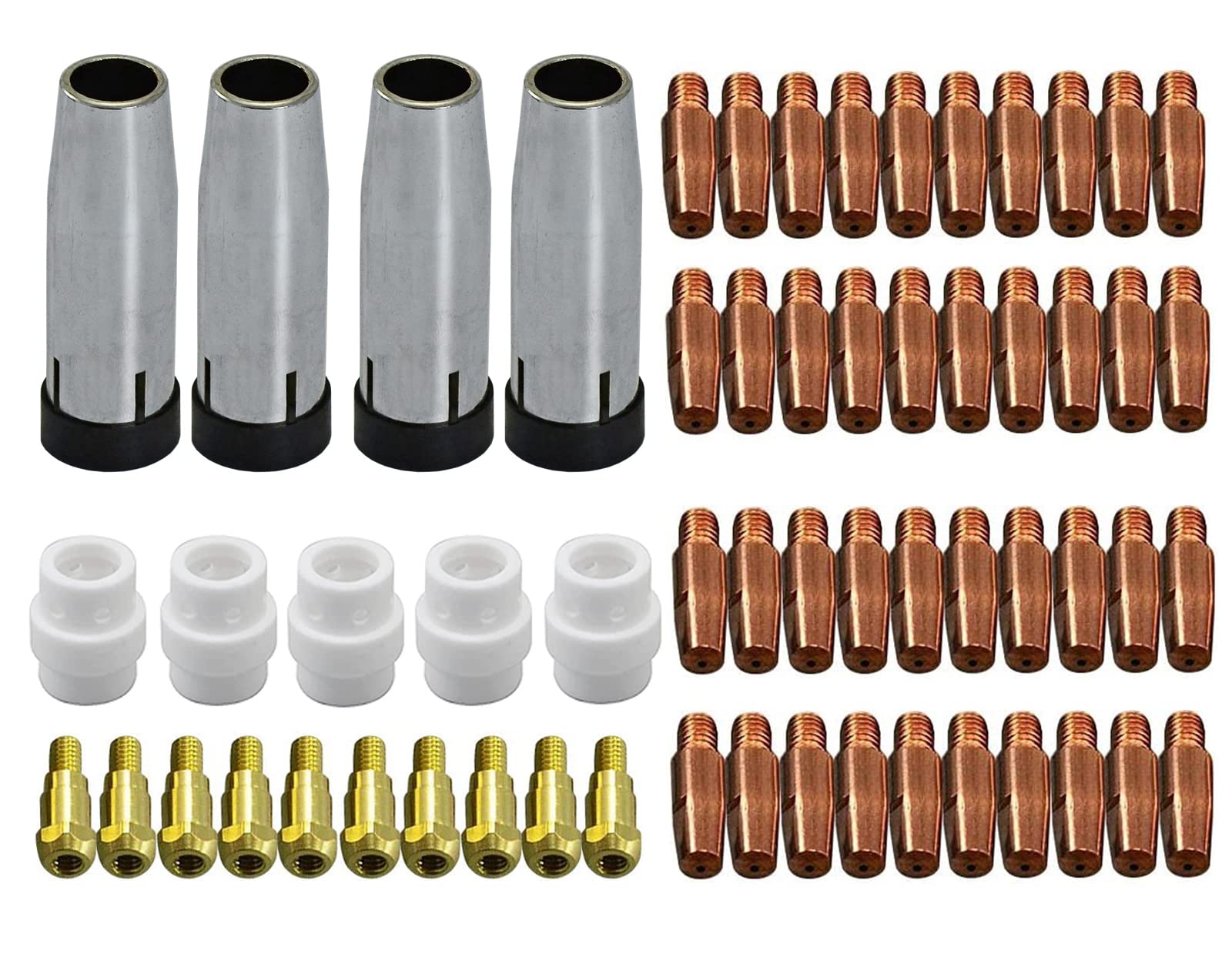 RIVERWELD 59pcs Contact Nozzle Conical Gas Nozzle Nozzle Bracket 24KD MB24 MIG MAG Welding Torch &
RIVERWELD 59pcs Contact Nozzle Conical Gas Nozzle Nozzle Bracket 24KD MB24 MIG MAG Welding Torch &