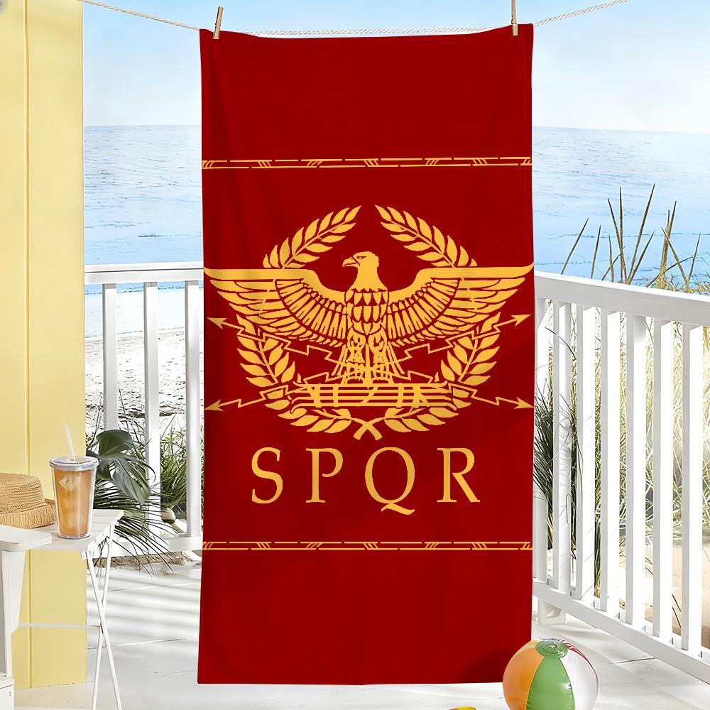 Gold Imperial Eagle Rome SPQR Towel Soft Pool Gift For Travel Gym Shower Camping Quick Dry Sports Large Beach Towels W40*H60(CM)
Gold Imperial Eagle Rome SPQR Towel Soft Pool Gift For Travel Gym Shower Camping Quick Dry Sports Large Beach Towels W40*H60(CM)
