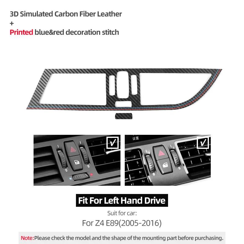 Center Console Air Vent Outlet Trim Frame for BMW Z4 E89 2009-2016 Italian Suede Performance Sticker Car Auto Interior Accessory Carbon Leather LHD
Center Console Air Vent Outlet Trim Frame for BMW Z4 E89 2009-2016 Italian Suede Performance Sticker Car Auto Interior Accessory Carbon Leather LHD