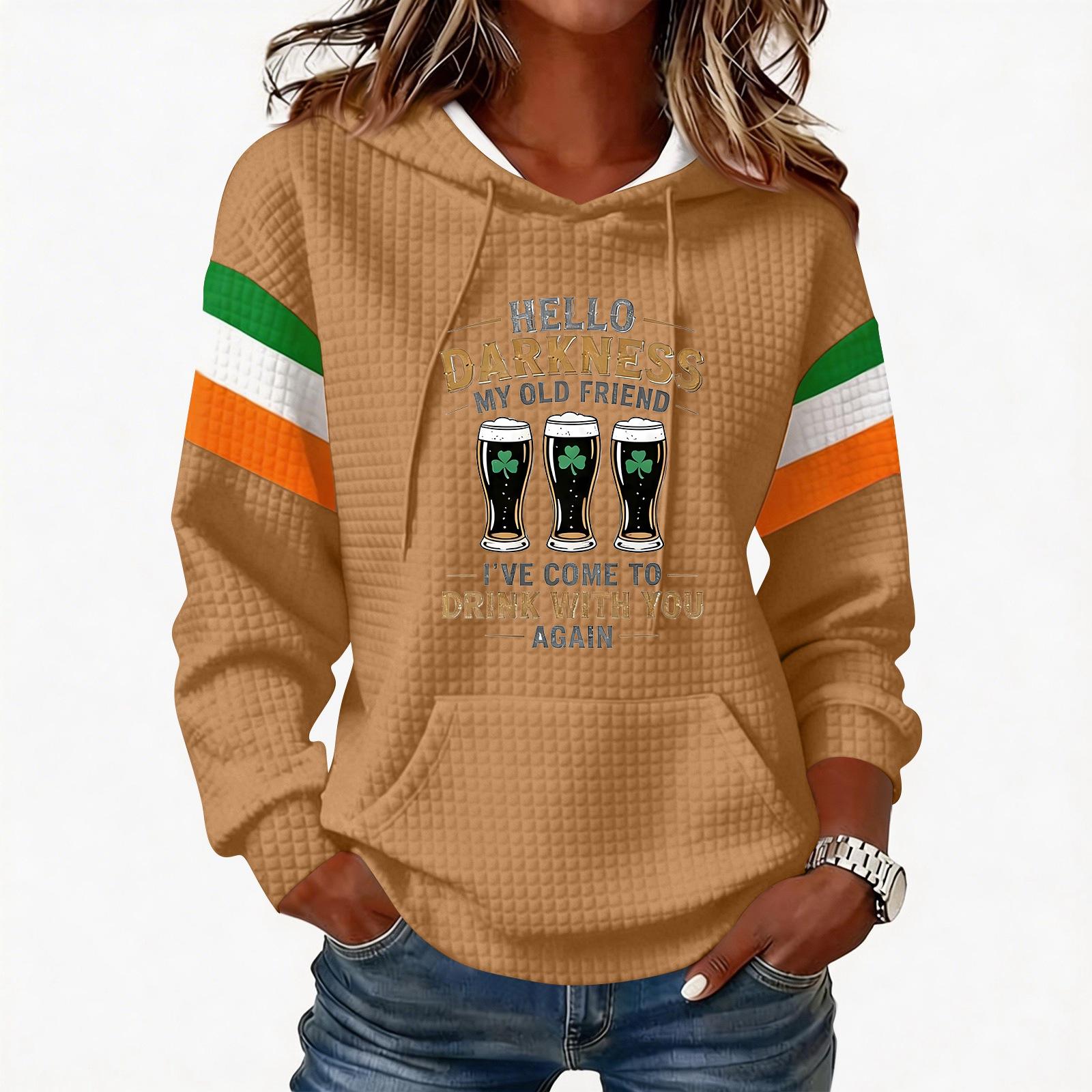 Women s Fashion Lightweight Long-Sleeved Pullover Hoodie with Pockets and Print S хакі
Women s Fashion Lightweight Long-Sleeved Pullover Hoodie with Pockets and Print S хакі