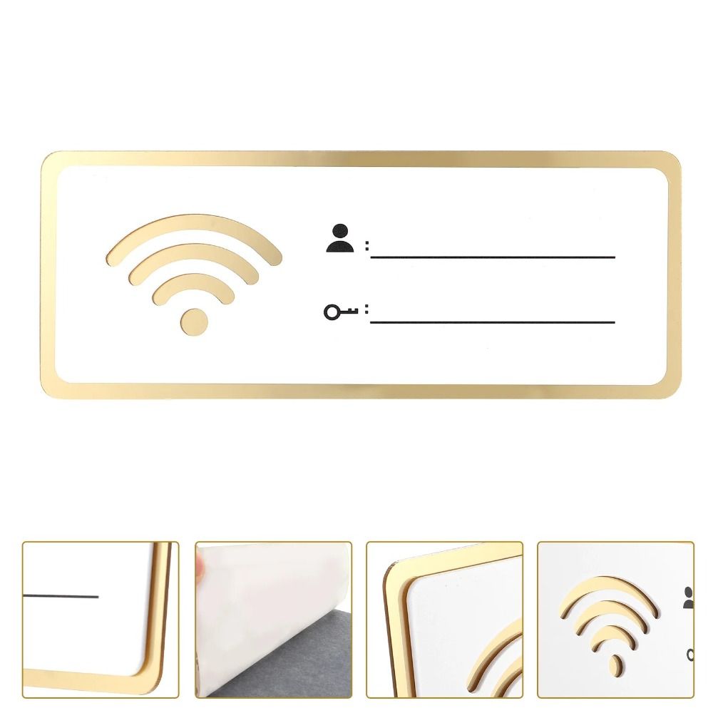 Перезаписываемая доска с паролем WIFI Рукописный ввод WIFI вывеска Напоминание Стена WIFI знаки Таблички для отеля 8x20cm
Перезаписываемая доска с паролем WIFI Рукописный ввод WIFI вывеска Напоминание Стена WIFI знаки Таблички для отеля 8x20cm