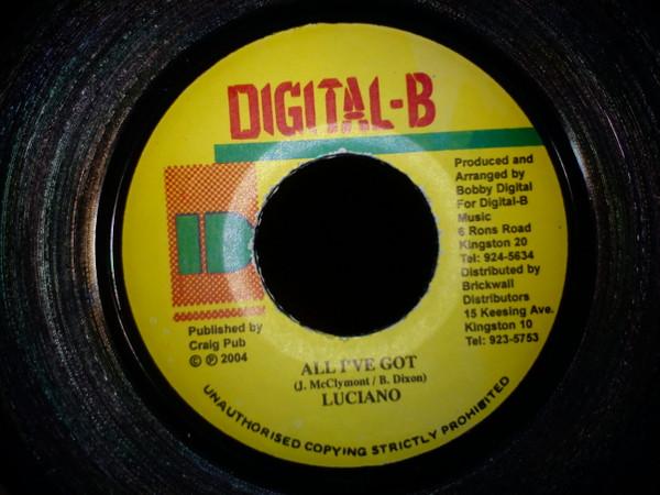 7inch Record LUCIANO / JAMELODY - All I ve Got / Be Prepaired NONE Digital-B 2004 Jamaica Reggae, Ska & Dub Used
7inch Record LUCIANO / JAMELODY - All I ve Got / Be Prepaired NONE Digital-B 2004 Jamaica Reggae, Ska & Dub Used