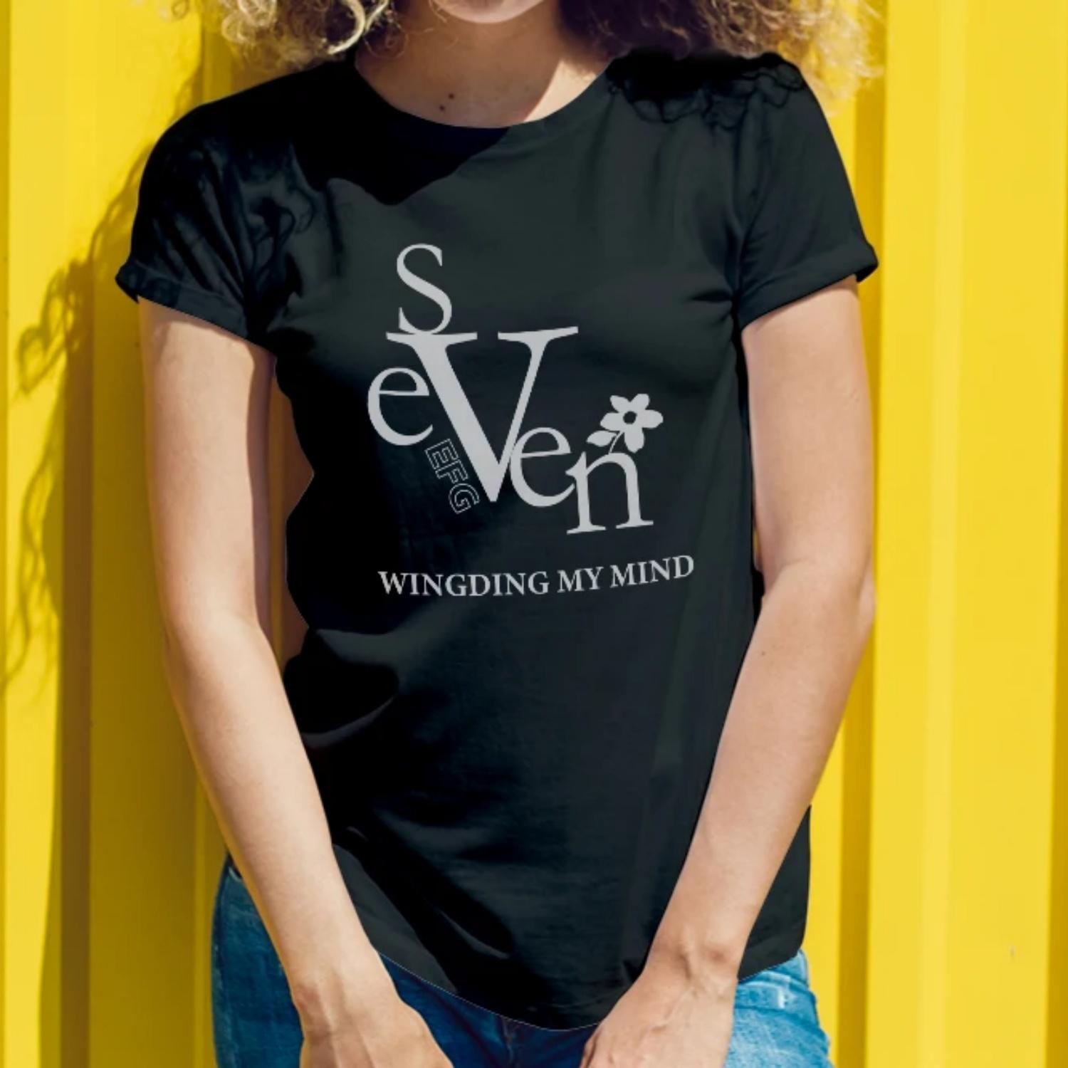 Summer Womens Short Sleeve Cotton T Shirt Seven Winging My Mind Print for Casual Days Young Women with a Trendy Style S чёрный
Summer Womens Short Sleeve Cotton T Shirt Seven Winging My Mind Print for Casual Days Young Women with a Trendy Style S чёрный