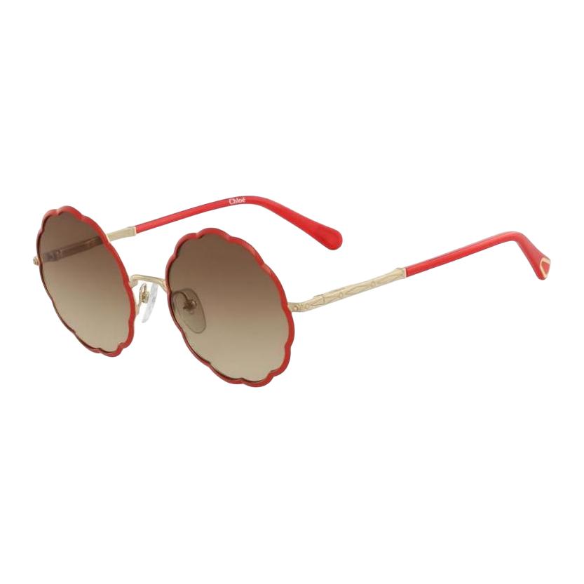 Chloe Unique Vintage Trendy Metal Irregular Shape Sunglasses Unisex sunglasses Gold Red CH3103S F,738
Chloe Unique Vintage Trendy Metal Irregular Shape Sunglasses Unisex sunglasses Gold Red CH3103S F,738