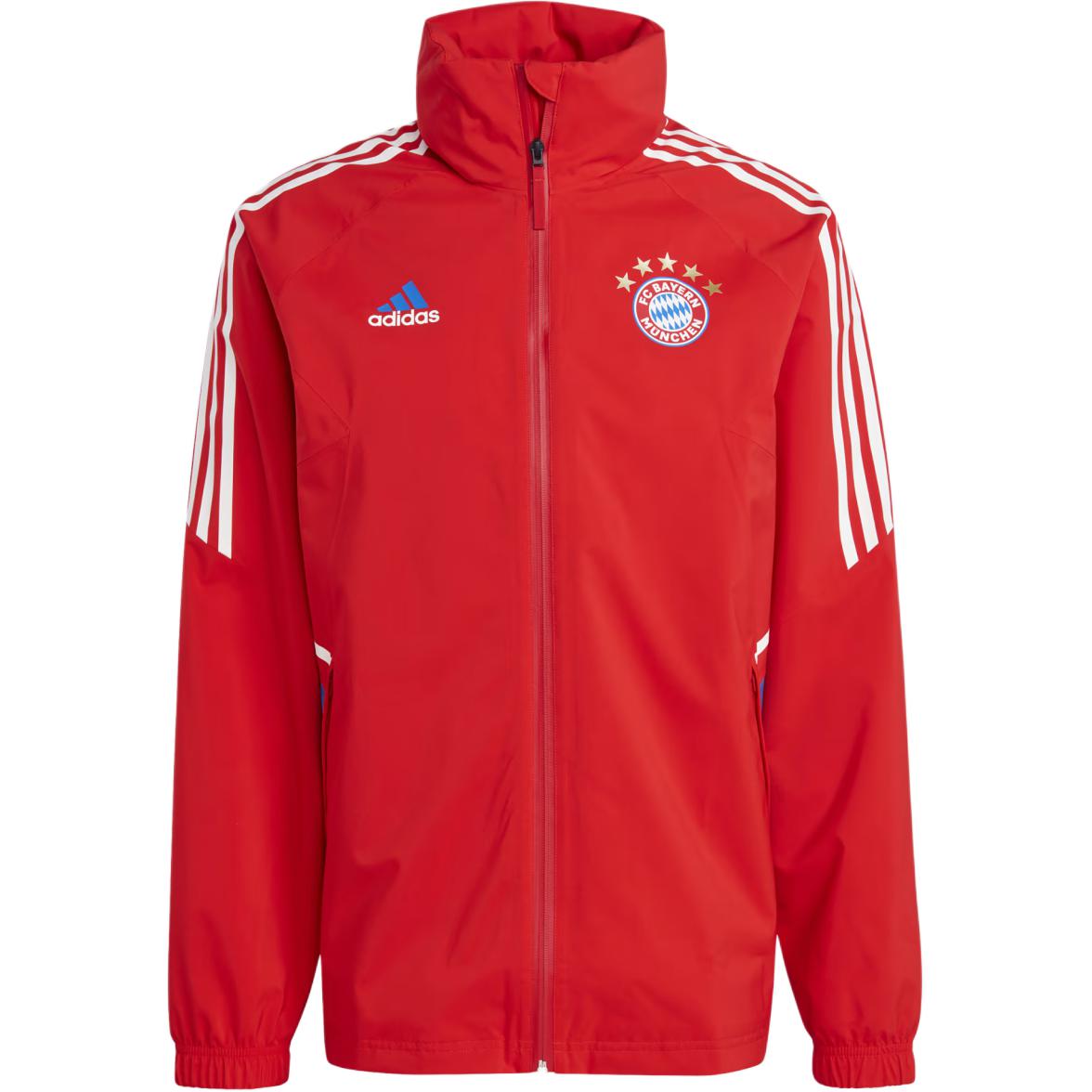 Adidas FC Bayern Condivo 22 Rain Jacket Fashion Waterproof Hidden Hood Football Long Sleeve Retro Sports Stand Collar Jacket Men Jacket Red HU1263 M
Adidas FC Bayern Condivo 22 Rain Jacket Fashion Waterproof Hidden Hood Football Long Sleeve Retro Sports Stand Collar Jacket Men Jacket Red HU1263 M