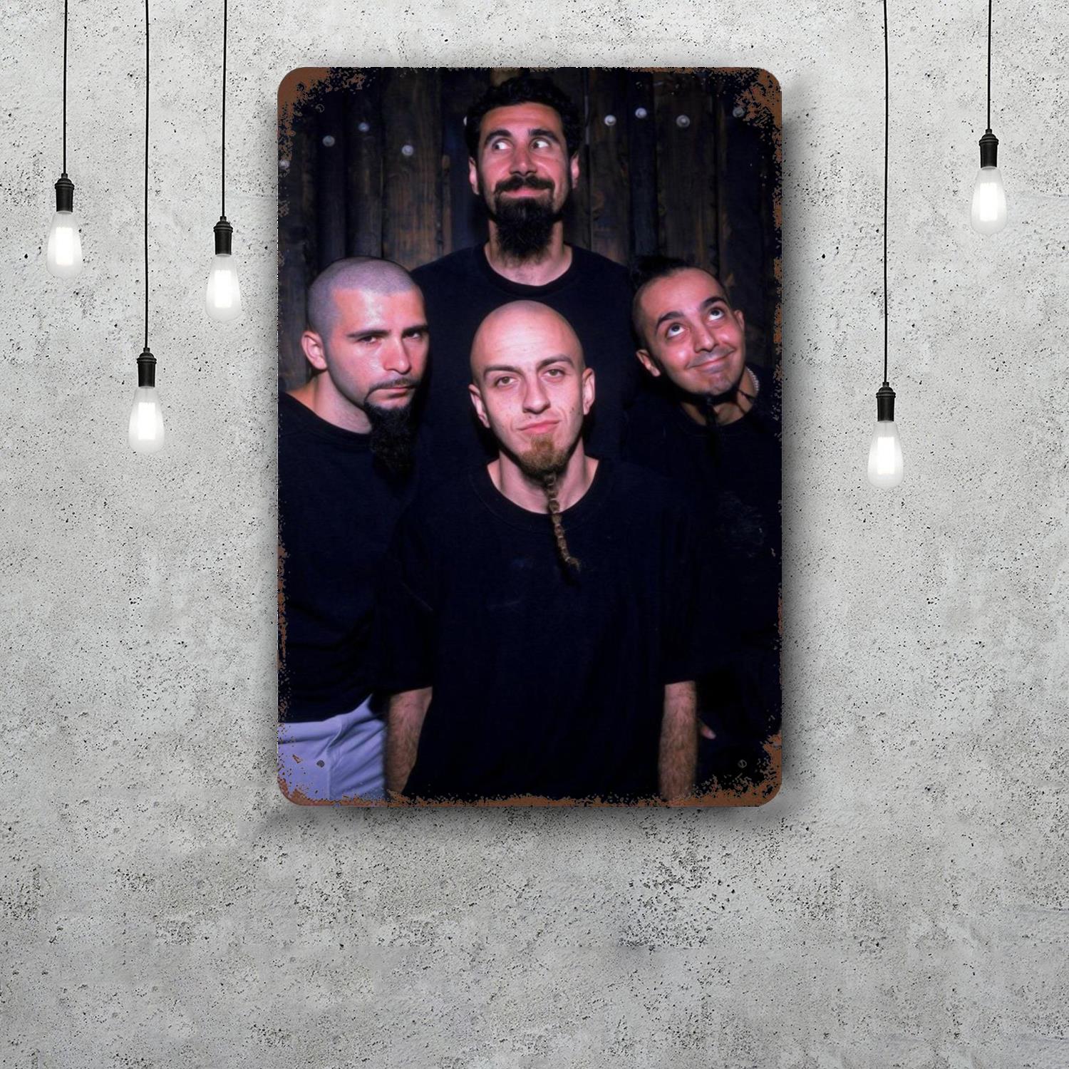 System of a Down Band Funny Bar Metal Sign Retro Plaque Sign Alcohol Drinker Pub Club Man Cave Kitchen Wall Decoration 20x30cm(7.8x11.8inch)
System of a Down Band Funny Bar Metal Sign Retro Plaque Sign Alcohol Drinker Pub Club Man Cave Kitchen Wall Decoration 20x30cm(7.8x11.8inch)