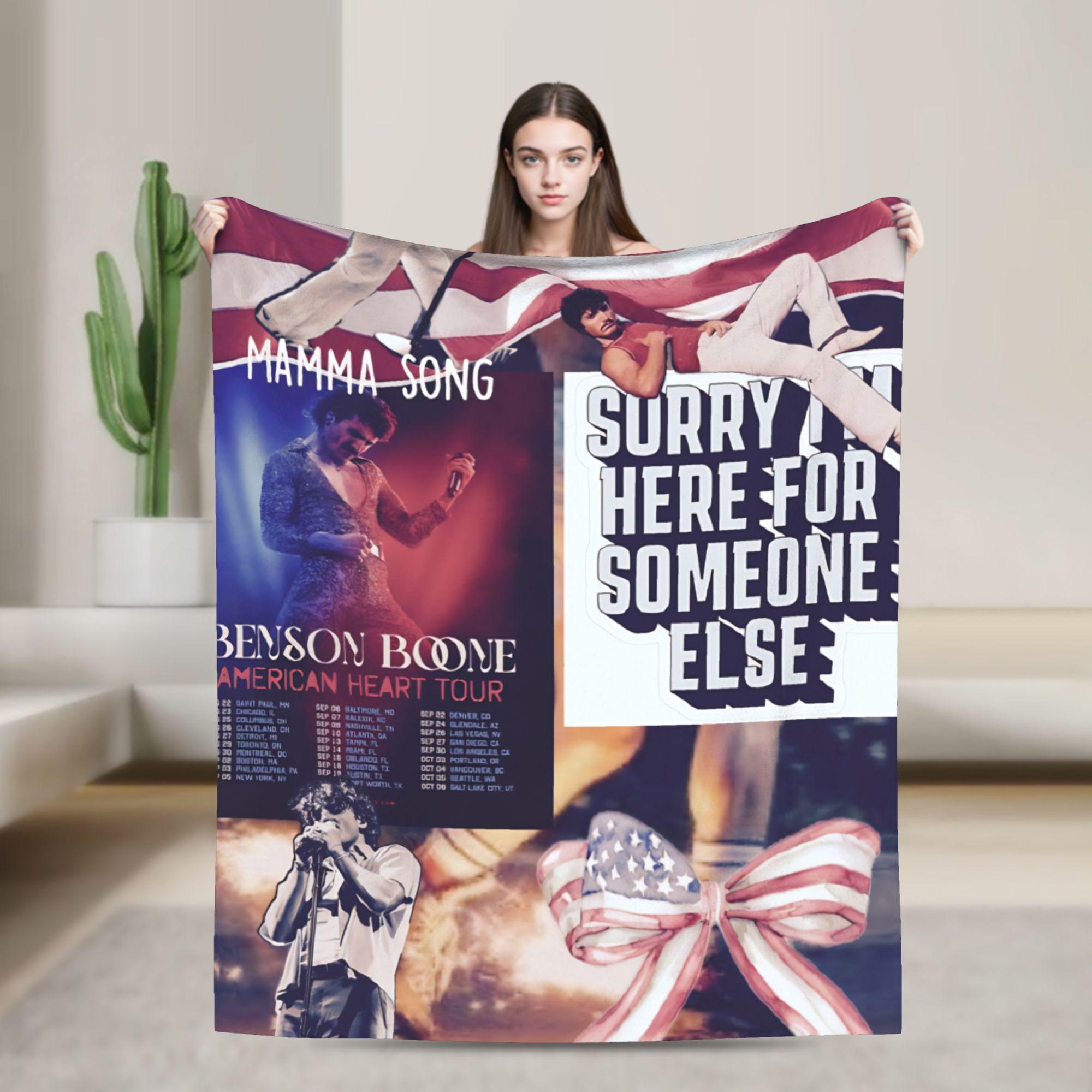 Benson Boone Flannel Blanket Super Warm Throw Blanket for Outdoor Travel Print Bedspread Sofa Bed Cover 75x90cm
Benson Boone Flannel Blanket Super Warm Throw Blanket for Outdoor Travel Print Bedspread Sofa Bed Cover 75x90cm