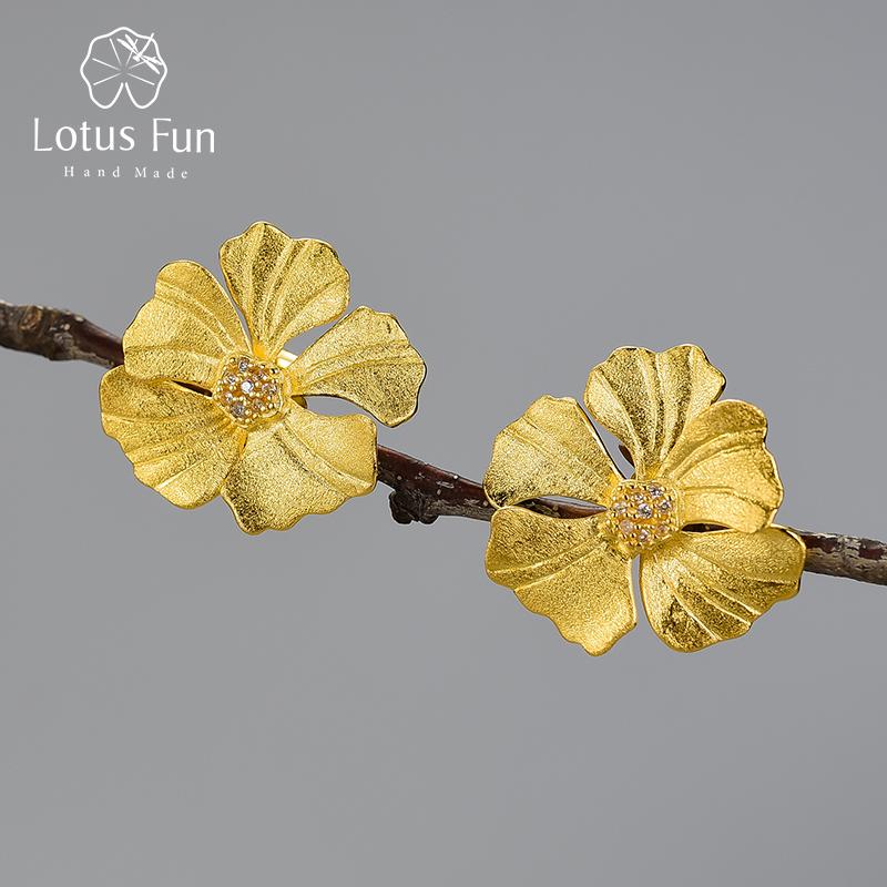 Lotus Fun, стерлинговое серебро 925 пробы, натуральный циркон, элегантные серьги-гвоздики с большим пионом для женщин, массивные ювелирные изделия из 18-каратного золота
Lotus Fun, стерлинговое серебро 925 пробы, натуральный циркон, элегантные серьги-гвоздики с большим пионом для женщин, массивные ювелирные изделия из 18-каратного золота