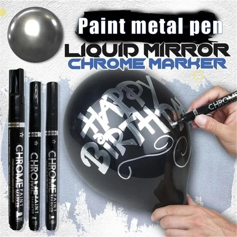 1pc Liquid Mirror Chrome Marker with 0.7/1/3mm Nib Mirror Reflection Sign Pen Soomth Writing for Cards, Posters, Rock Mugs, Ceramic
1pc Liquid Mirror Chrome Marker with 0.7/1/3mm Nib Mirror Reflection Sign Pen Soomth Writing for Cards, Posters, Rock Mugs, Ceramic