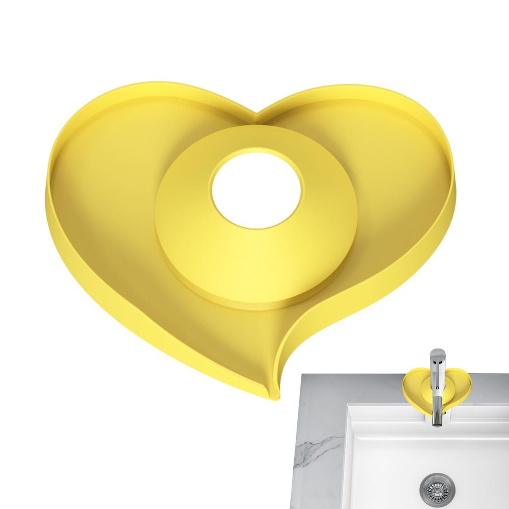 Portable Silicone Sink Faucet Mat Diversion Drain Pad Heart Shape Sink Faucet Splash Plate For Keeping Bathroom Countertop Dry жовтий
Portable Silicone Sink Faucet Mat Diversion Drain Pad Heart Shape Sink Faucet Splash Plate For Keeping Bathroom Countertop Dry жовтий
