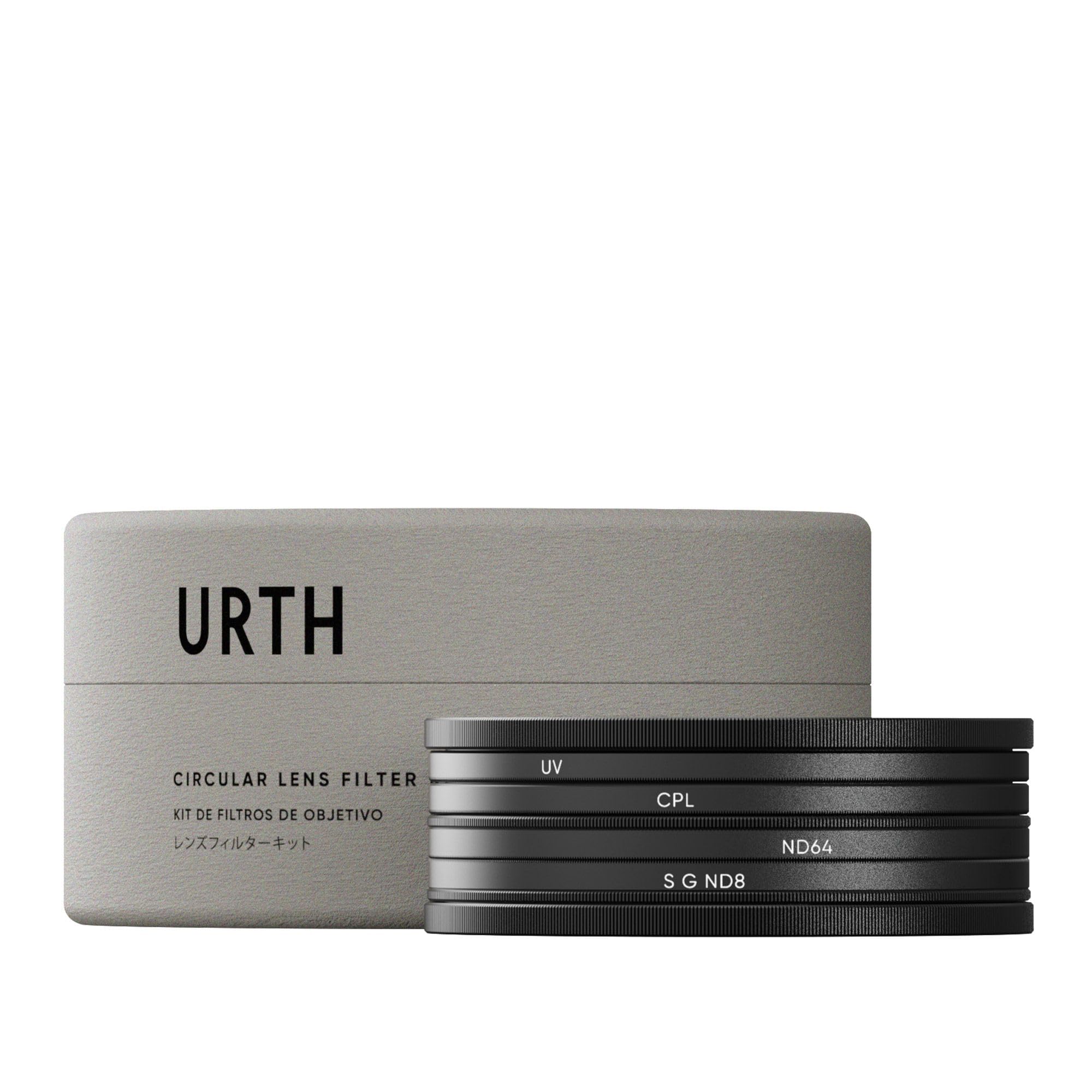 Urth 77mm 4-in-1 Lens Filter Kit (Plus+) — UV, Circular Polarizing (CPL), Neutral Density ND64, Soft Grad ND8, Multi-Coated Optical Glass, Ultra-Slim
Urth 77mm 4-in-1 Lens Filter Kit (Plus+) — UV, Circular Polarizing (CPL), Neutral Density ND64, Soft Grad ND8, Multi-Coated Optical Glass, Ultra-Slim