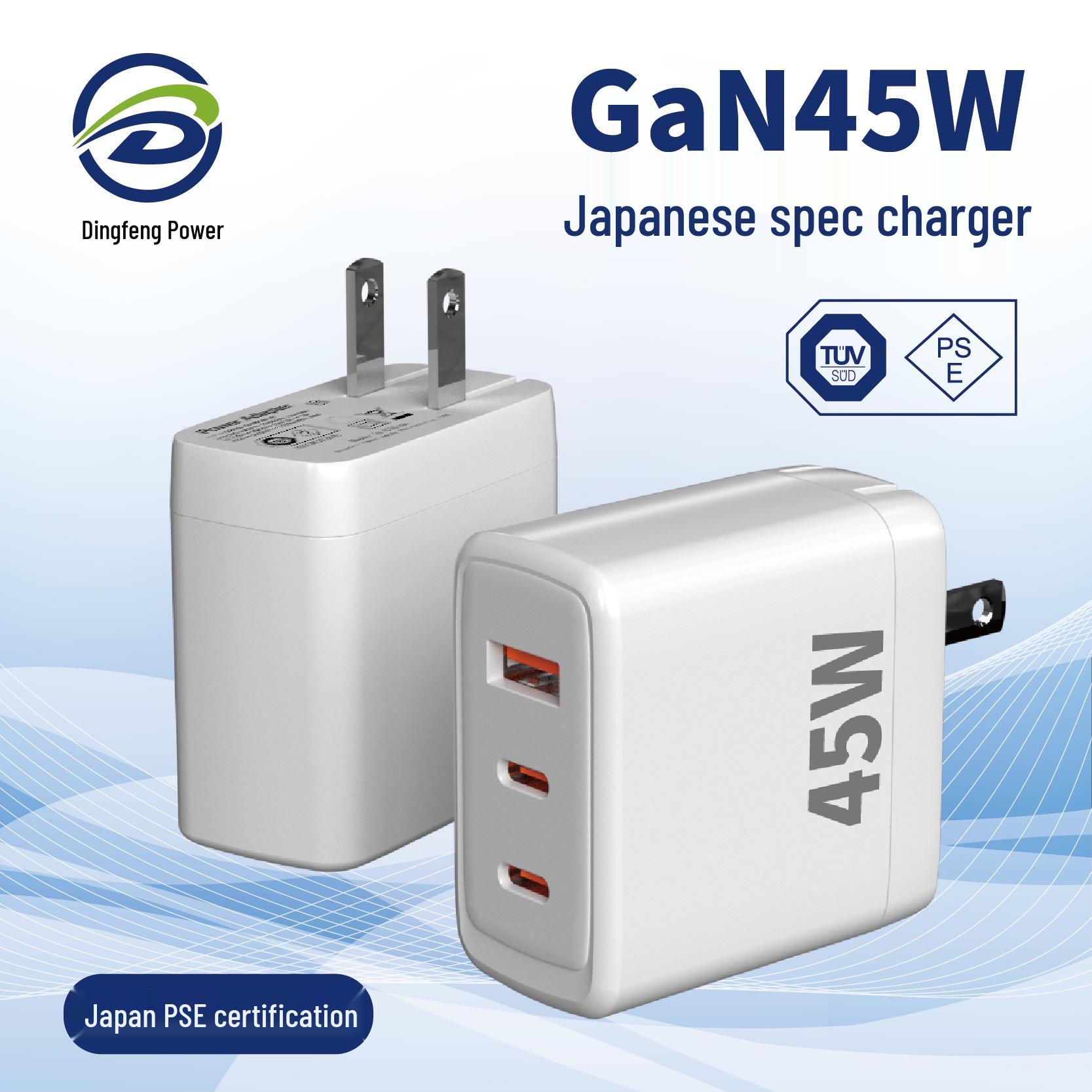 Foldable PD45W GaN Charger with 2 USB-C & 1 USB-A Ports - PSE Certified Fast Charger for Laptops (Japanese Standard) 45W Single Type-C чорний
Foldable PD45W GaN Charger with 2 USB-C & 1 USB-A Ports - PSE Certified Fast Charger for Laptops (Japanese Standard) 45W Single Type-C чорний