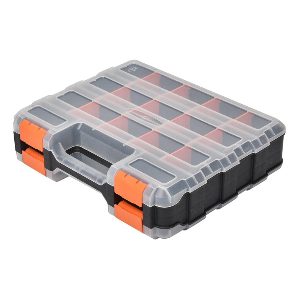 Double Side Tools Box Organizer Hardware Storage Box Plastic Double Side Tools Box Portable Tool Box for Screws Nuts Nails Bolts
Double Side Tools Box Organizer Hardware Storage Box Plastic Double Side Tools Box Portable Tool Box for Screws Nuts Nails Bolts
